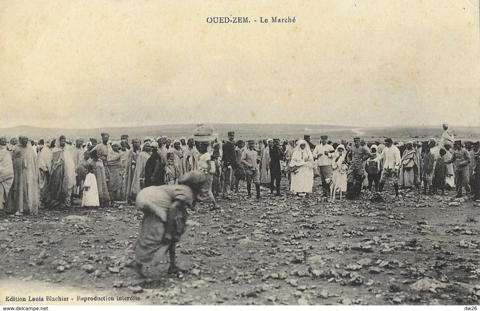 Oued-Zem (Maroc) - Le Marché - Edition Louis Blachier - Other & Unclassified