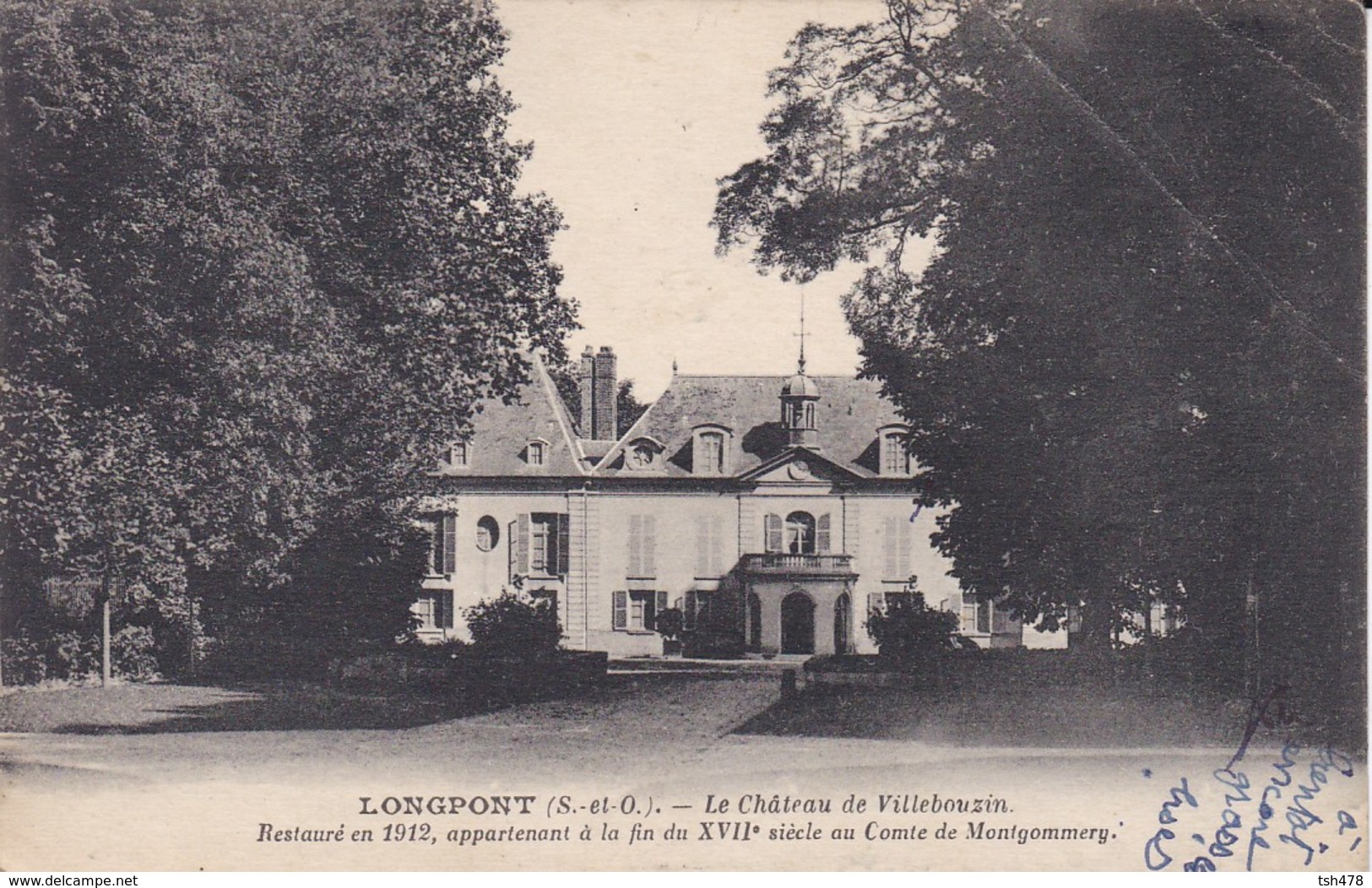 91------LONGPONT---le Château De Villebouzin----voir 2 Scans - Autres & Non Classés