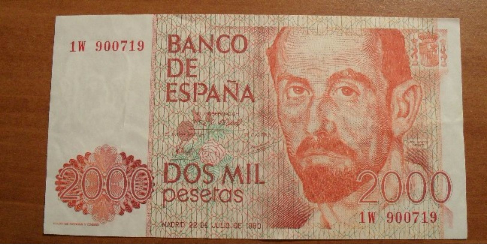 1980 - Espagne - Spain - 2000 PESETAS, 22 De Julio De 1980, 1W 900719 - [ 4] 1975-…: Juan Carlos I.