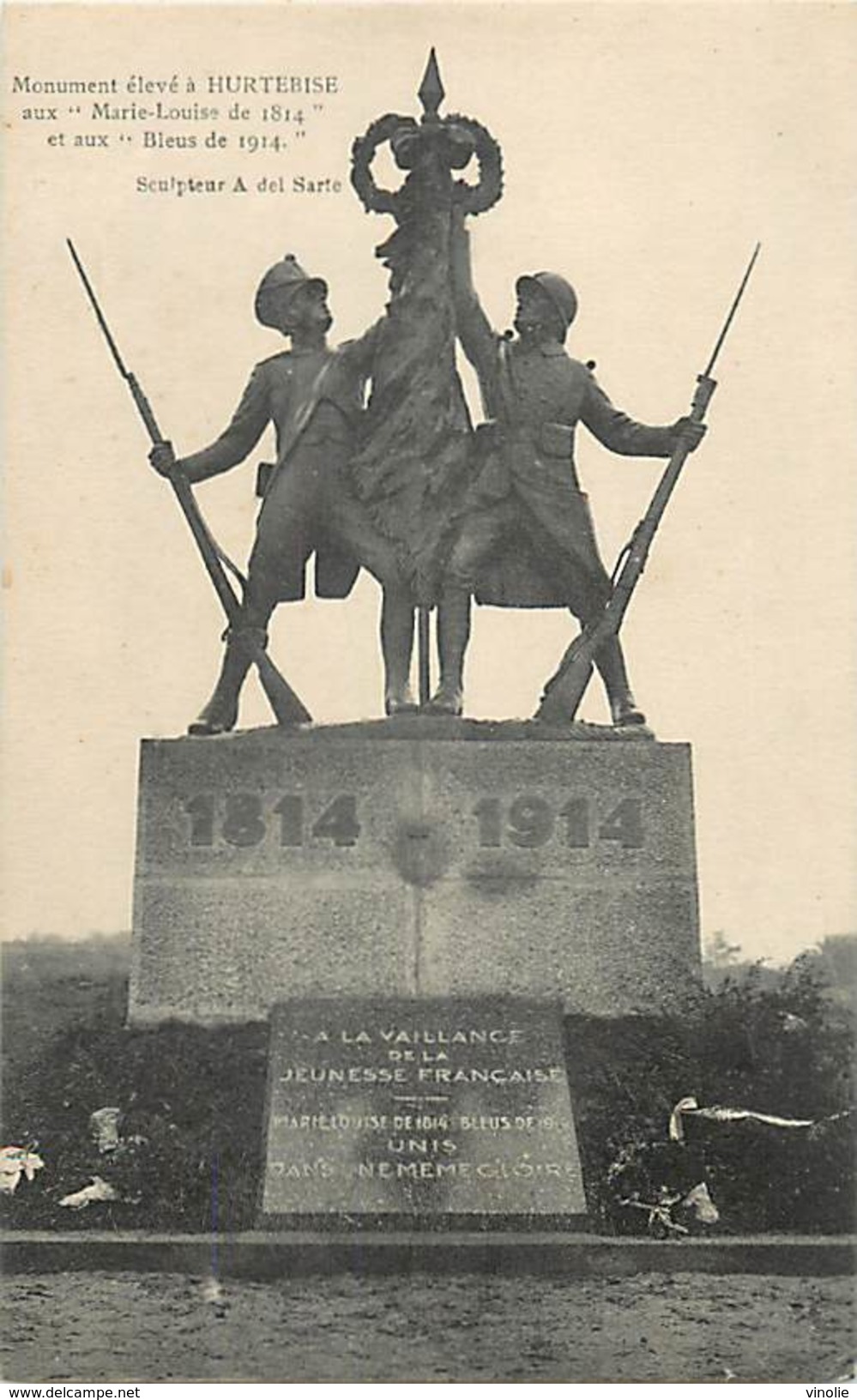 A-17-2801 : MONUMENT AUX MORTS DE LA GRANDE-GUERRE 1914-1918. HURTEBISE - Other & Unclassified