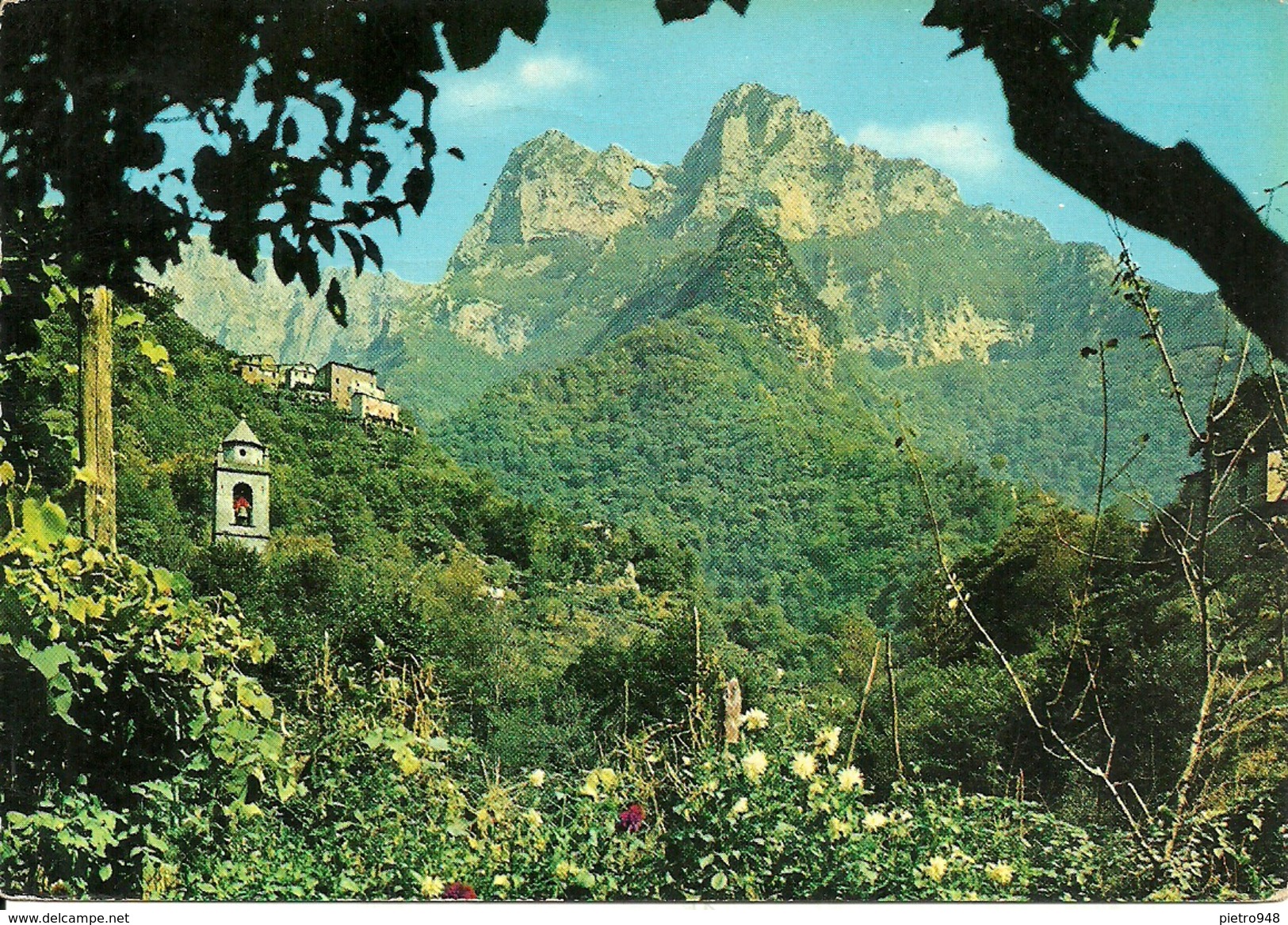 Cardoso Fraz. Di Stazzema (Lucca, Toscana) Panorama, Il Monte Forato, View The Pierced Mount, Vue Le Mont Percé - Lucca