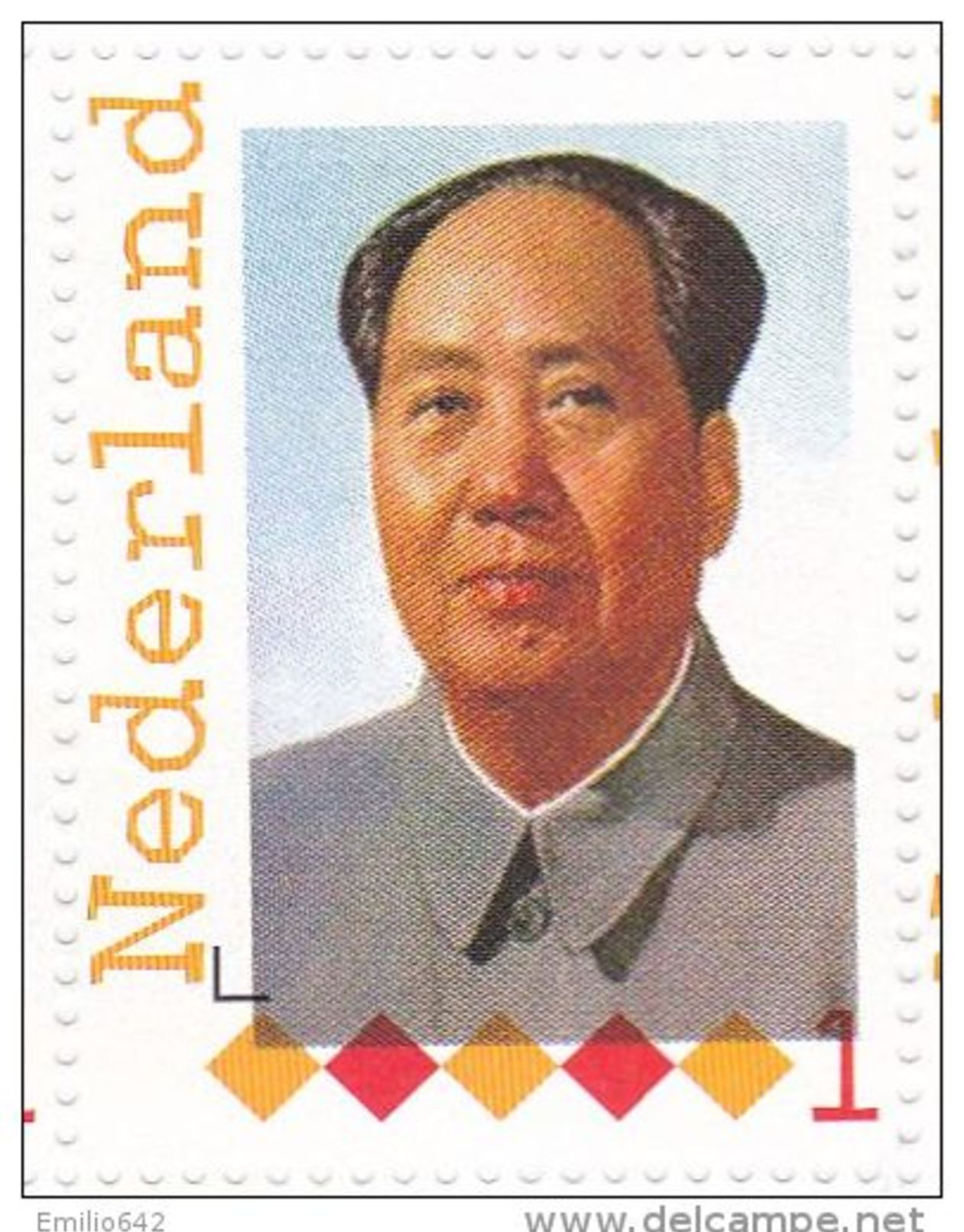 Persoonlijke Postzegel Type O10e Mobiele OKI Printer ESSEN 2011 - SCHAARS - MAO ZEDONG 1 - Personnalized Stamps