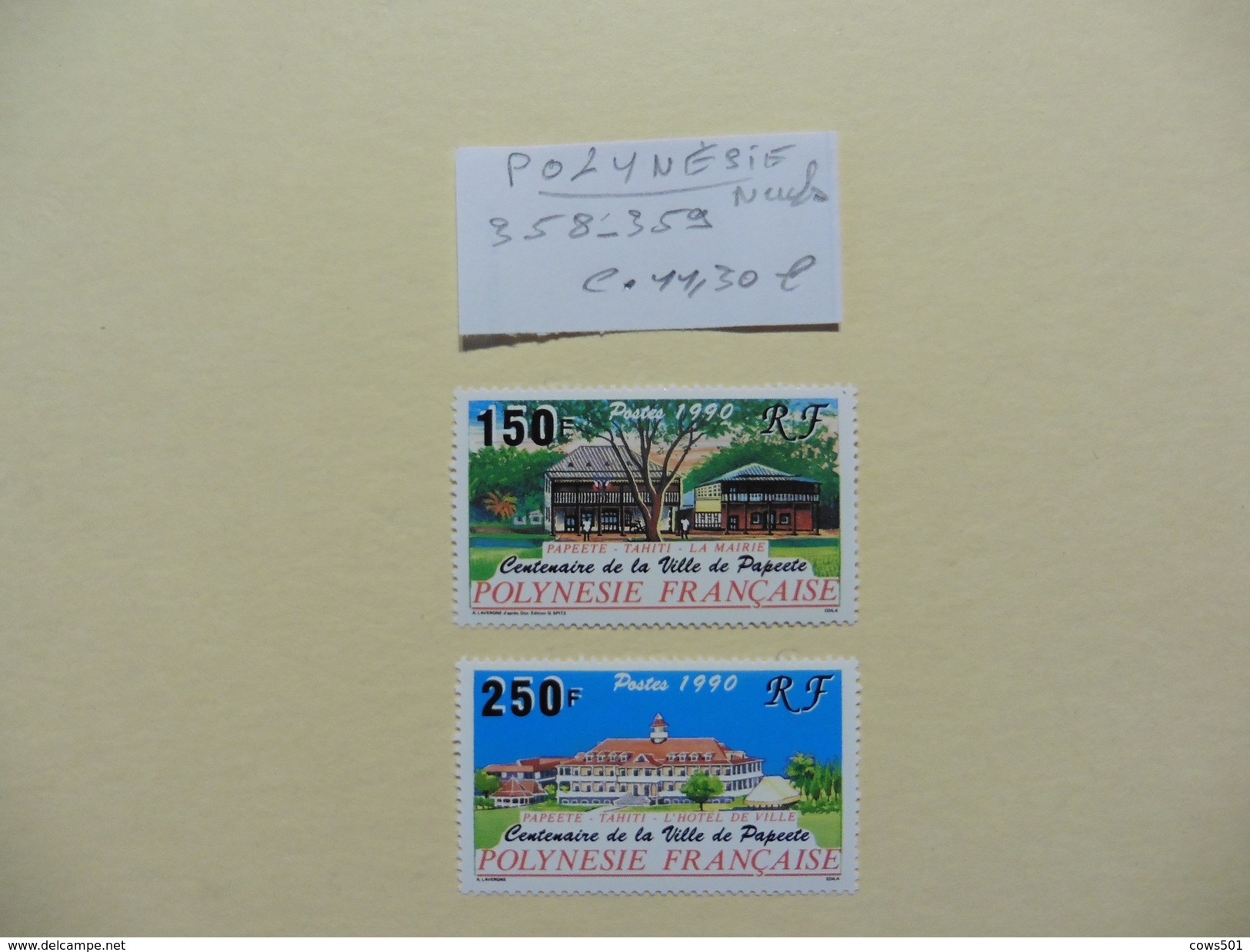Polynésie  :: Timbres  Neufs  N° 358-359- - Collections, Lots & Séries