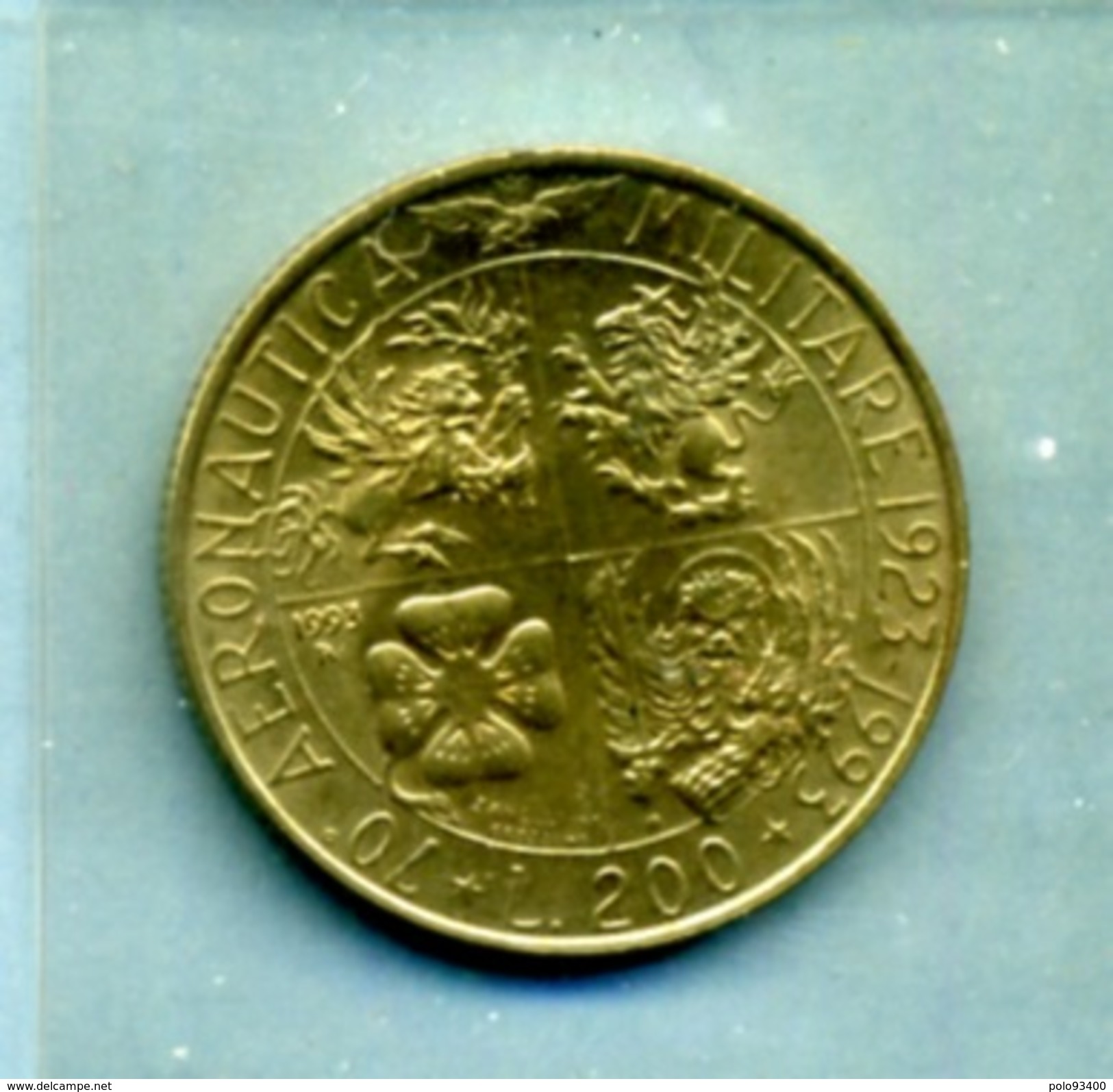 1993   200 LIRES AERONAUTIQUE - Conmemorativas