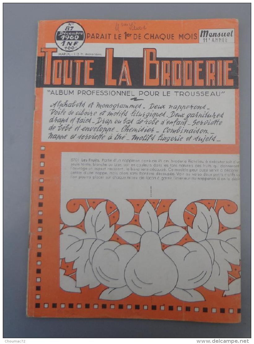 008, Loisirs Créatifs, Toute La Broderie - 1960 N° 87 - Autres & Non Classés