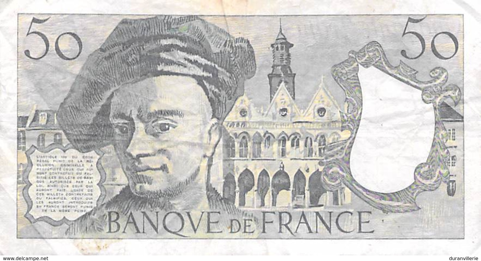 BILLET De 50 FRANCS "QUENTIN DE LA TOUR" DE 1981 Y.24 - 50 F 1976-1992 ''Quentin De La Tour''