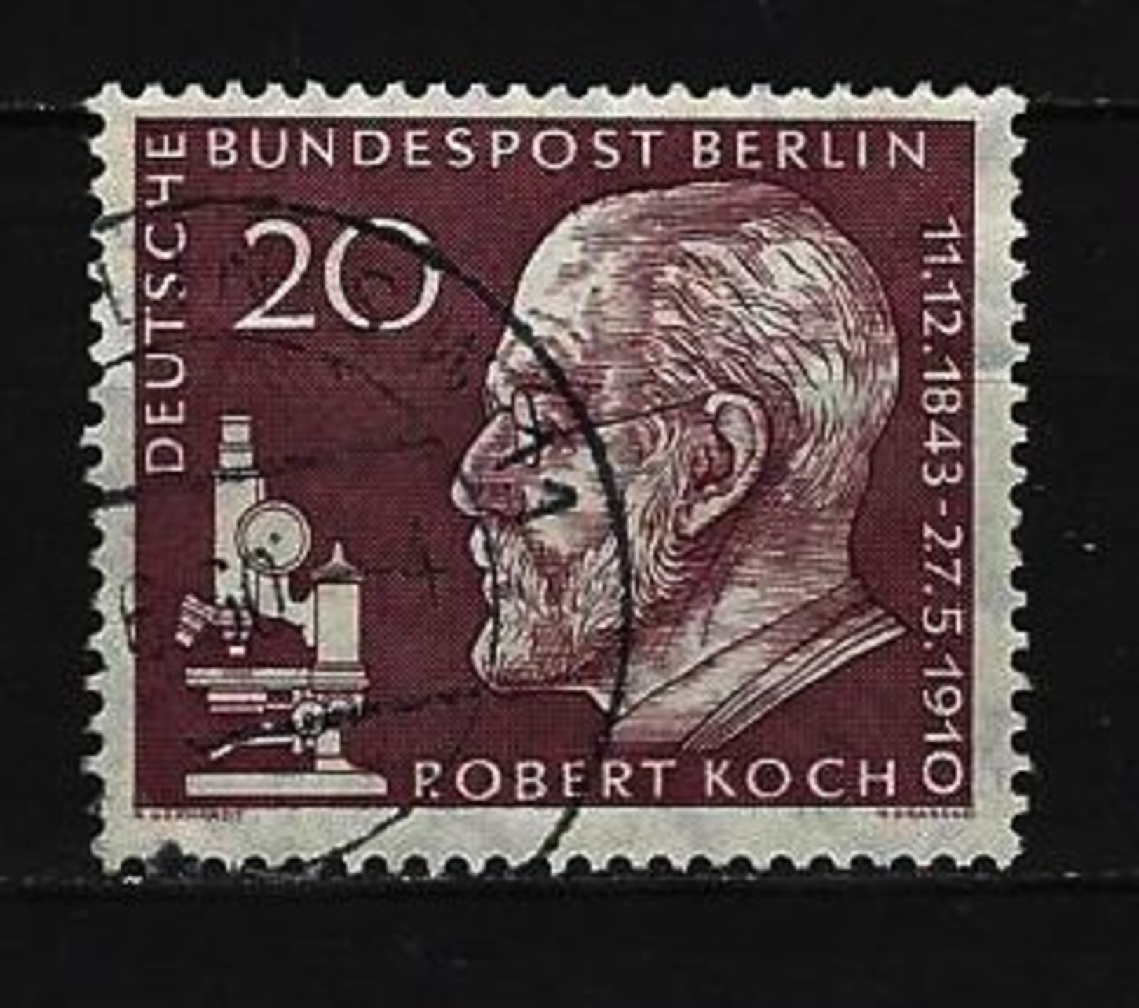 BERLIN Mi-Nr. 191 - 50. Todestag Von Robert Koch Gestempelt - Gebraucht