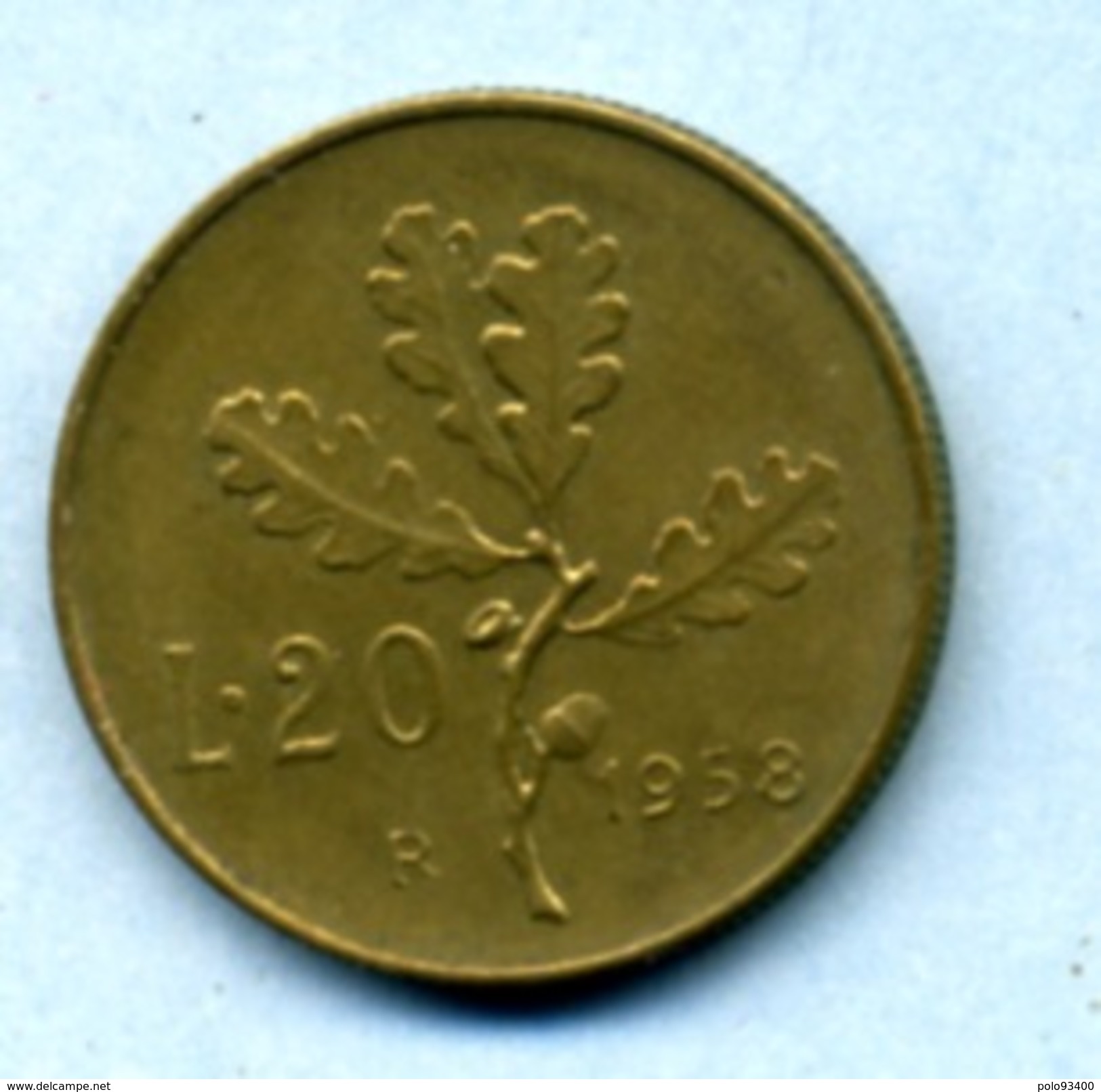 1958  20 LIRES - 20 Lire