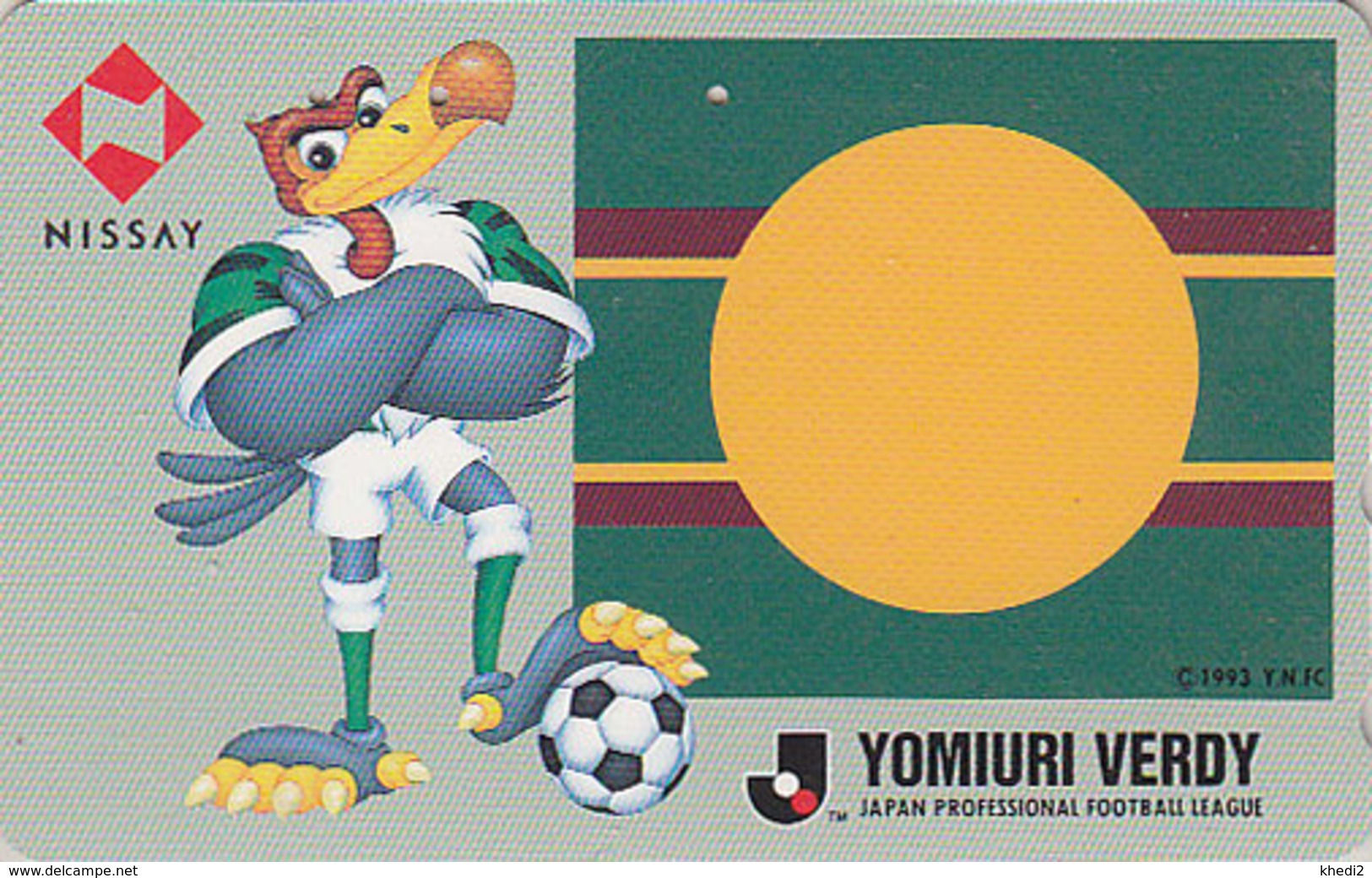 Télécarte Japon / 110-158626 - JAPAN FOOTBALL LEAGUE / YOMIURI VERDY / NISSAY - Comics Sport Phonecard / Assu 973 - Sport