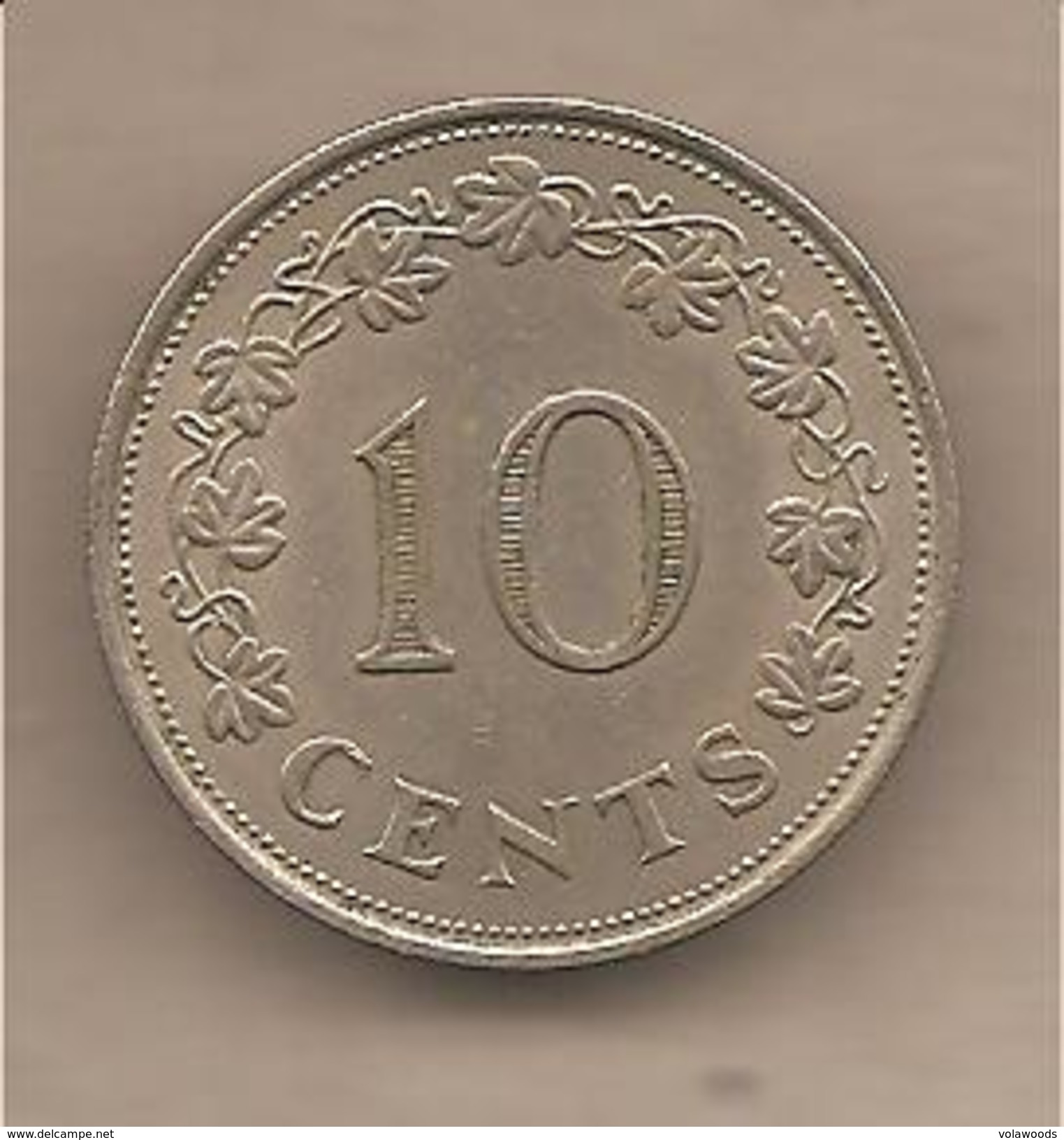 Malta - Moneta Circolata Da 10 Centesimi - 1972 - Malte