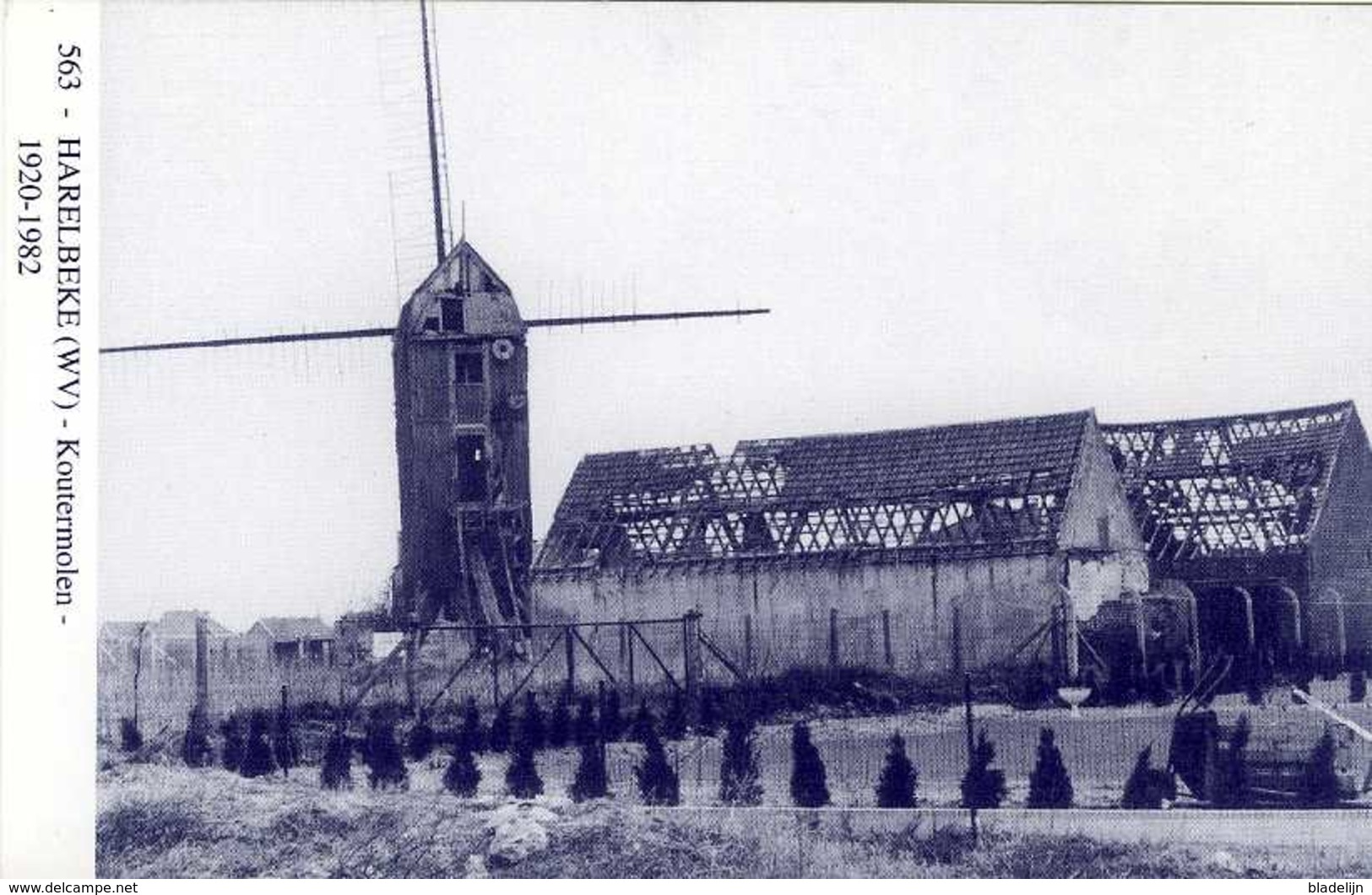 STASEGEM Bij Harelbeke (W.Vl.) - Molen/moulin - Blauwe Prentkaart Ons Molenheem Van De Gewezen Koutermolen - Harelbeke