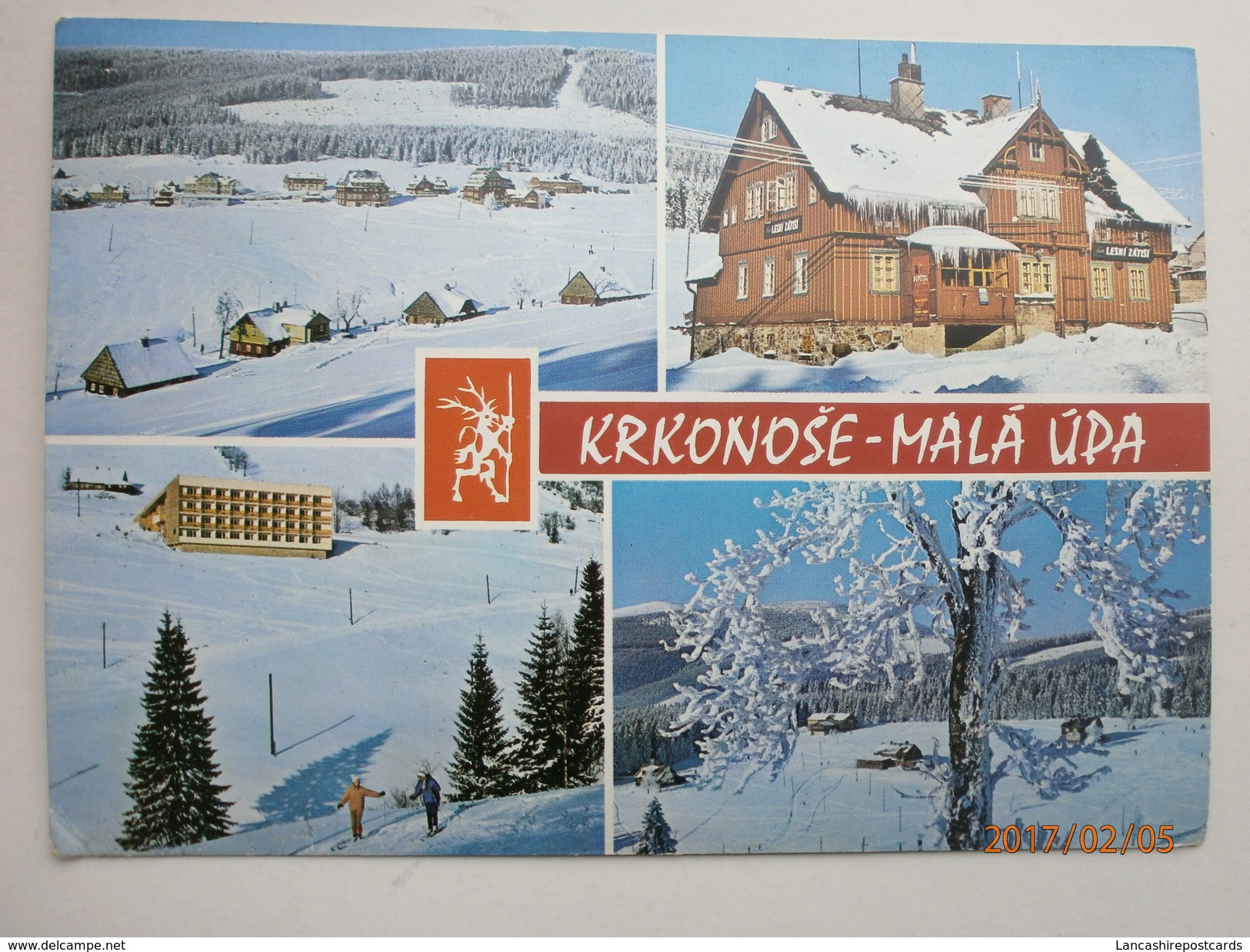 Postcard Krkonose Mala Upa Czech Republic Multiview Used 1971 My Ref B2304 - Czech Republic