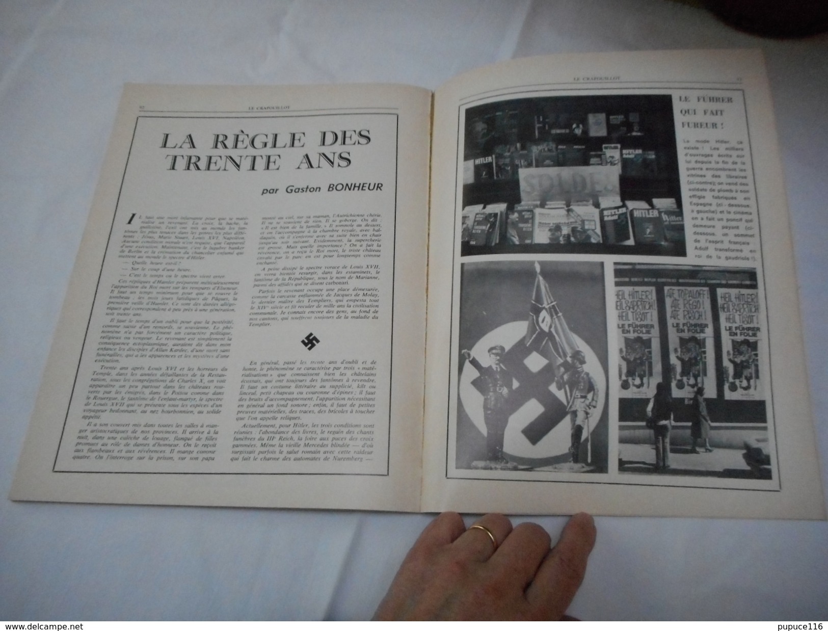 Revue " Le crapouillot " Juillet 1974