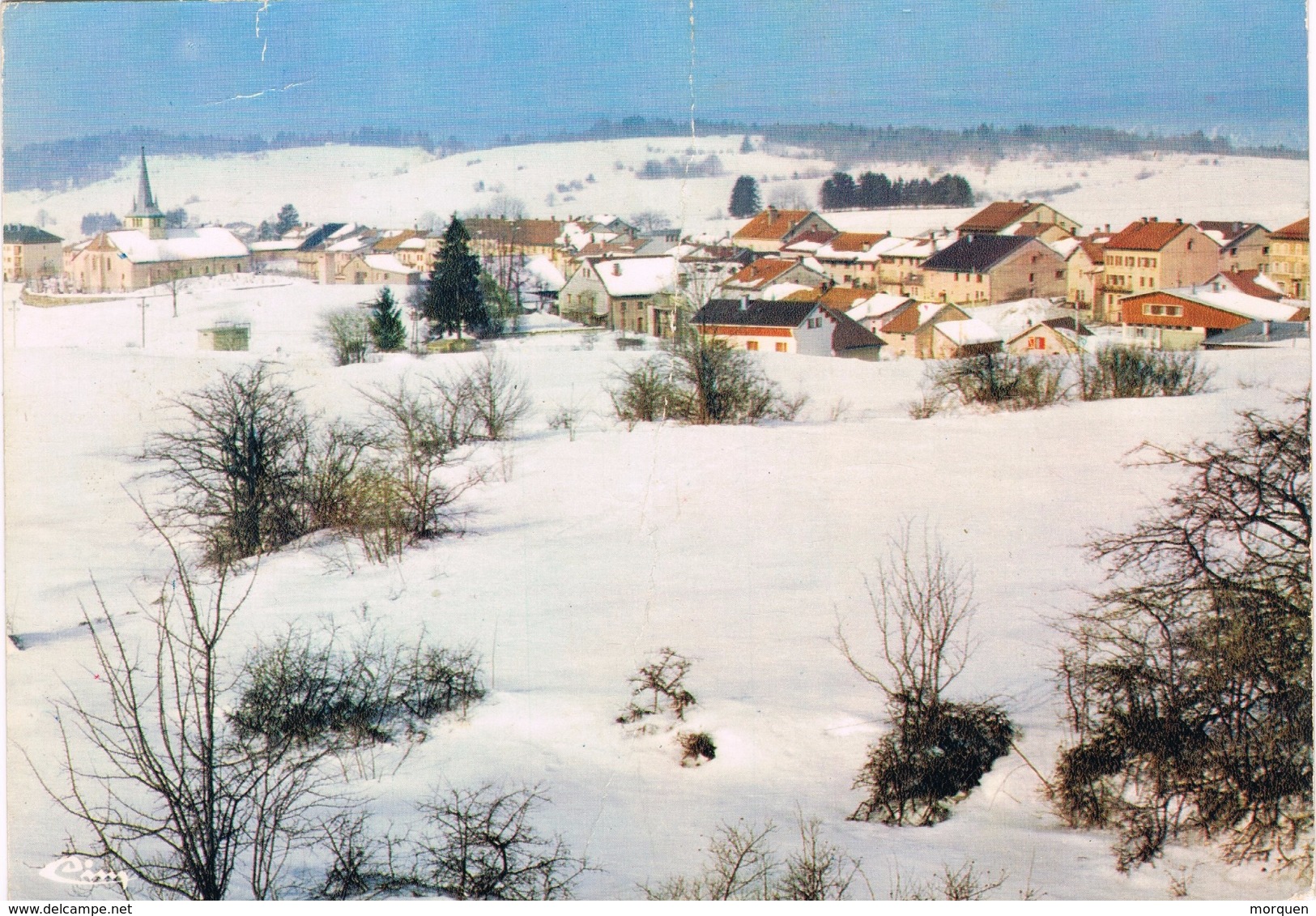 23164. Postal LONGCHAUMOIS (Jura) . Vista General Neige - Otros & Sin Clasificación