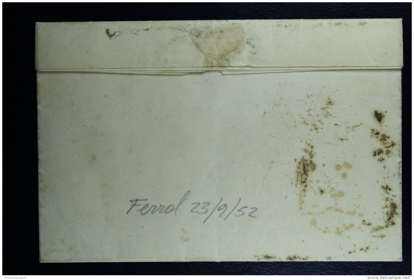 Spain: Complete Letter De Ferral A Pueblo Ed. 12 Mi Nr 12 , 1852 - Storia Postale