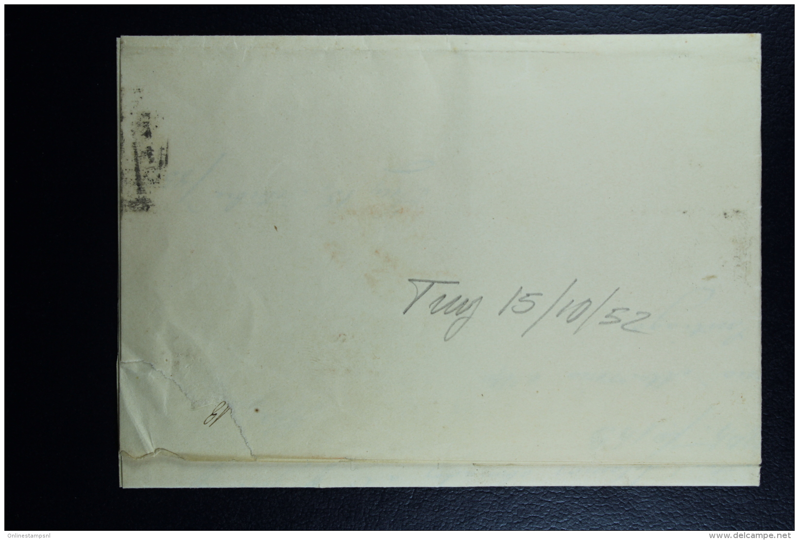 Spain: Complete Letter De Tuy A Santiago Ed. 12 Mi Nr 12 , 1852  Double Stamps - Storia Postale