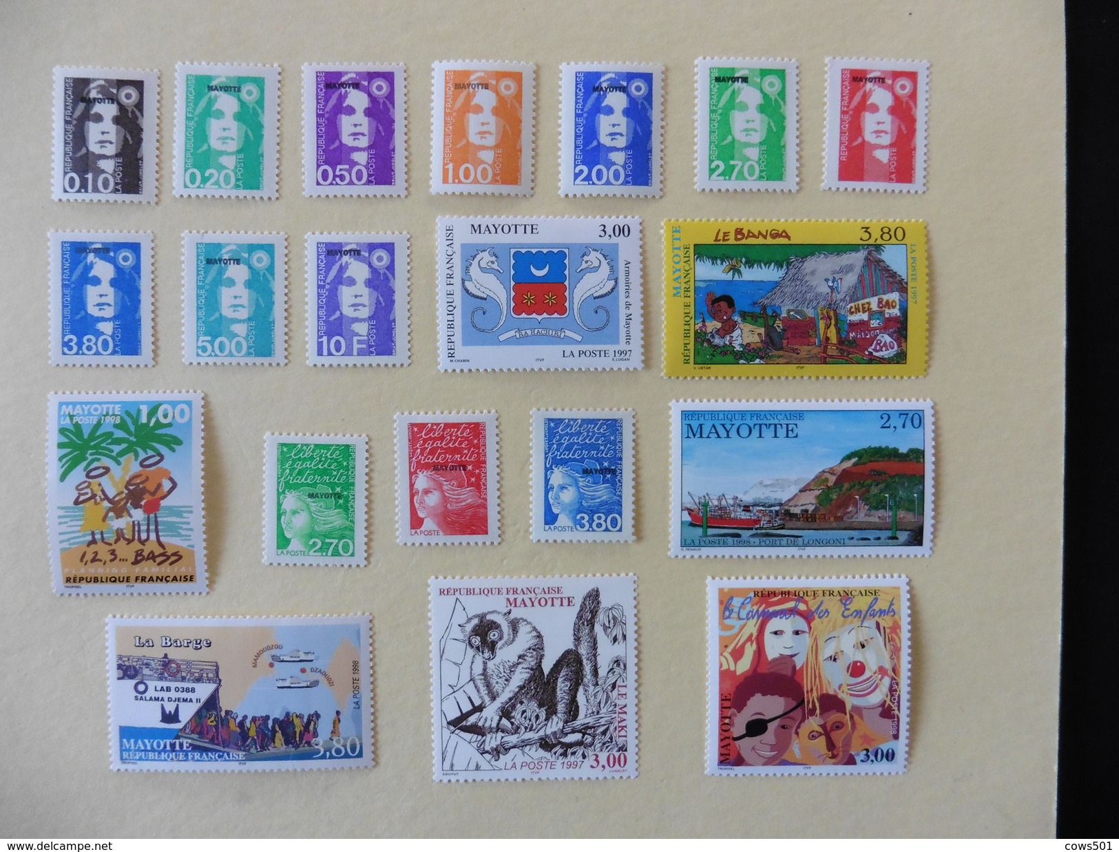 Mayotte : 20 Timbres Neufs - Other & Unclassified