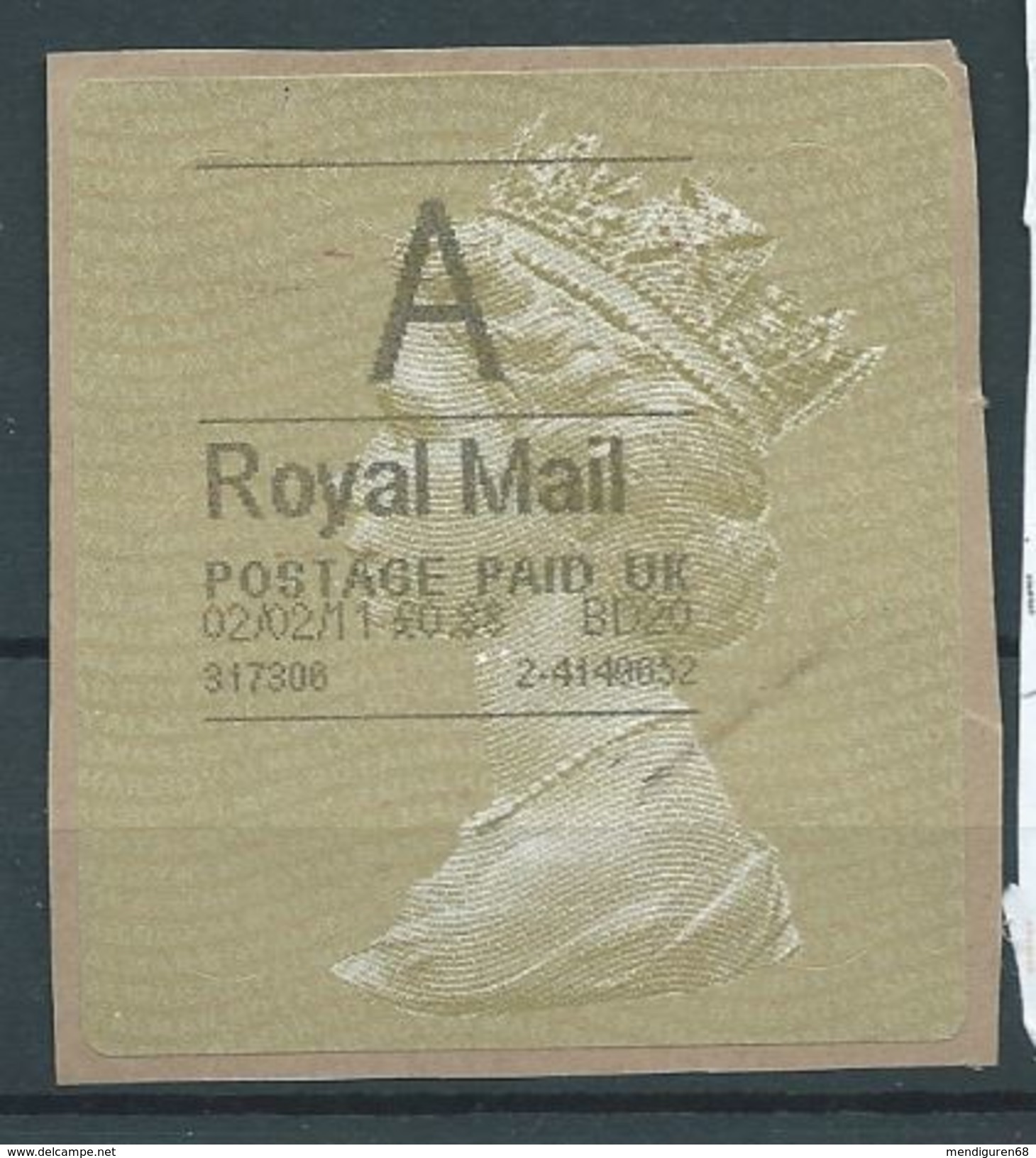 GROSSBRITANNIEN GRANDE BRETAGNE GB 2012 SPECIAL DELIVERY GOLD HORIZON (TYPE I) USED - Universal Mail Stamps
