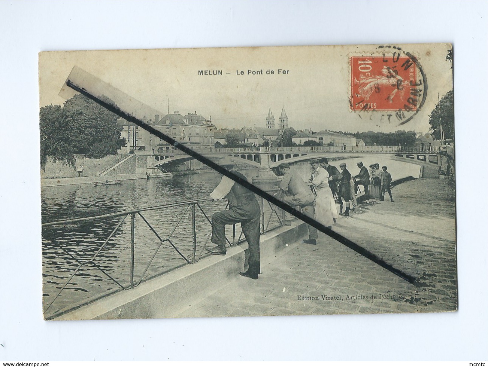 CPA  - Melun  - Le Pont De Fer - Melun