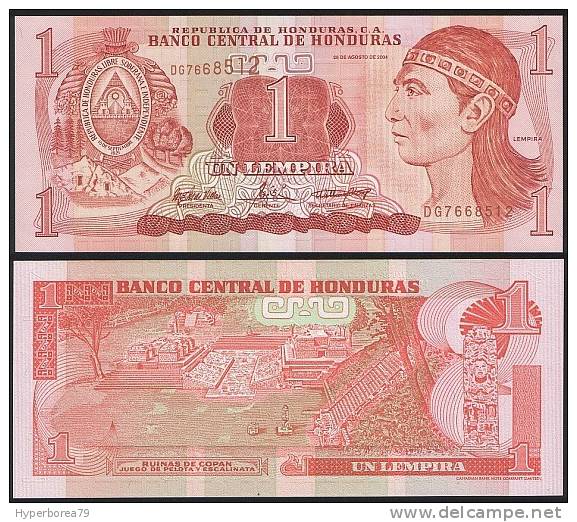 Honduras DEALER LOT ( 5 Pcs ) P 84 D - 1 Lempira 26 8 2004 - UNC - Honduras