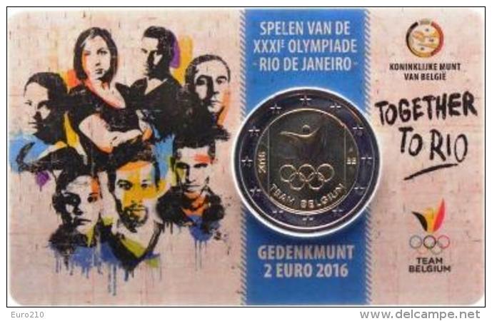 Belgio - 2 Euro 2016 - XXXI Giochi Olimpici &ndash; Rio De Janeiro 2016 !!! - België