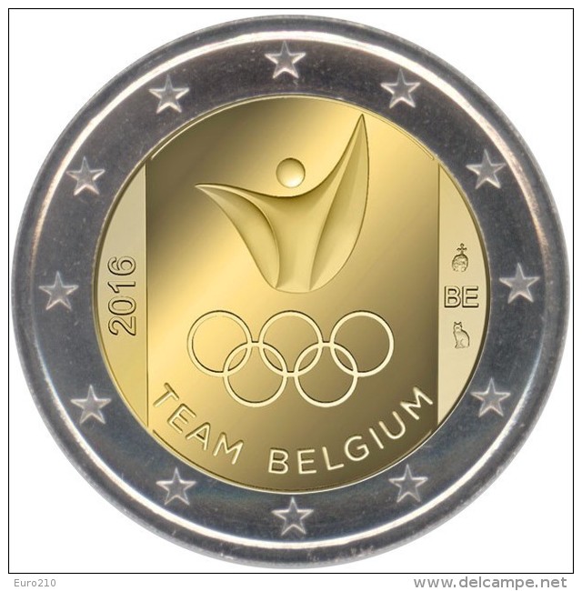 Belgio - 2 Euro 2016 - XXXI Giochi Olimpici &ndash; Rio De Janeiro 2016 !!! - België