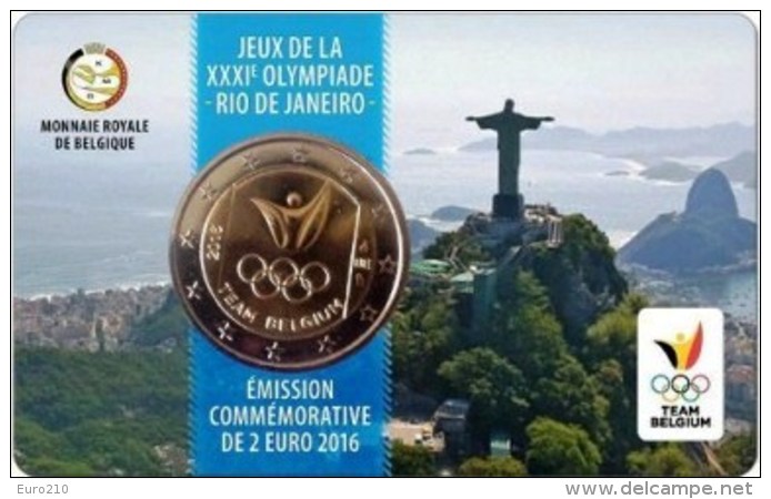 Belgio - 2 Euro 2016 - XXXI Giochi Olimpici &ndash; Rio De Janeiro 2016 !!! - België