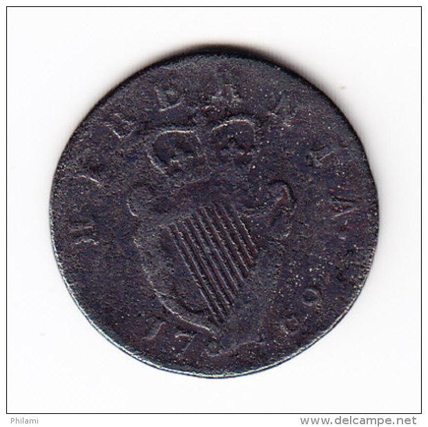 IRLANDE, KM 137, 1769 1/2 P, VF+. (B391) - Irlande