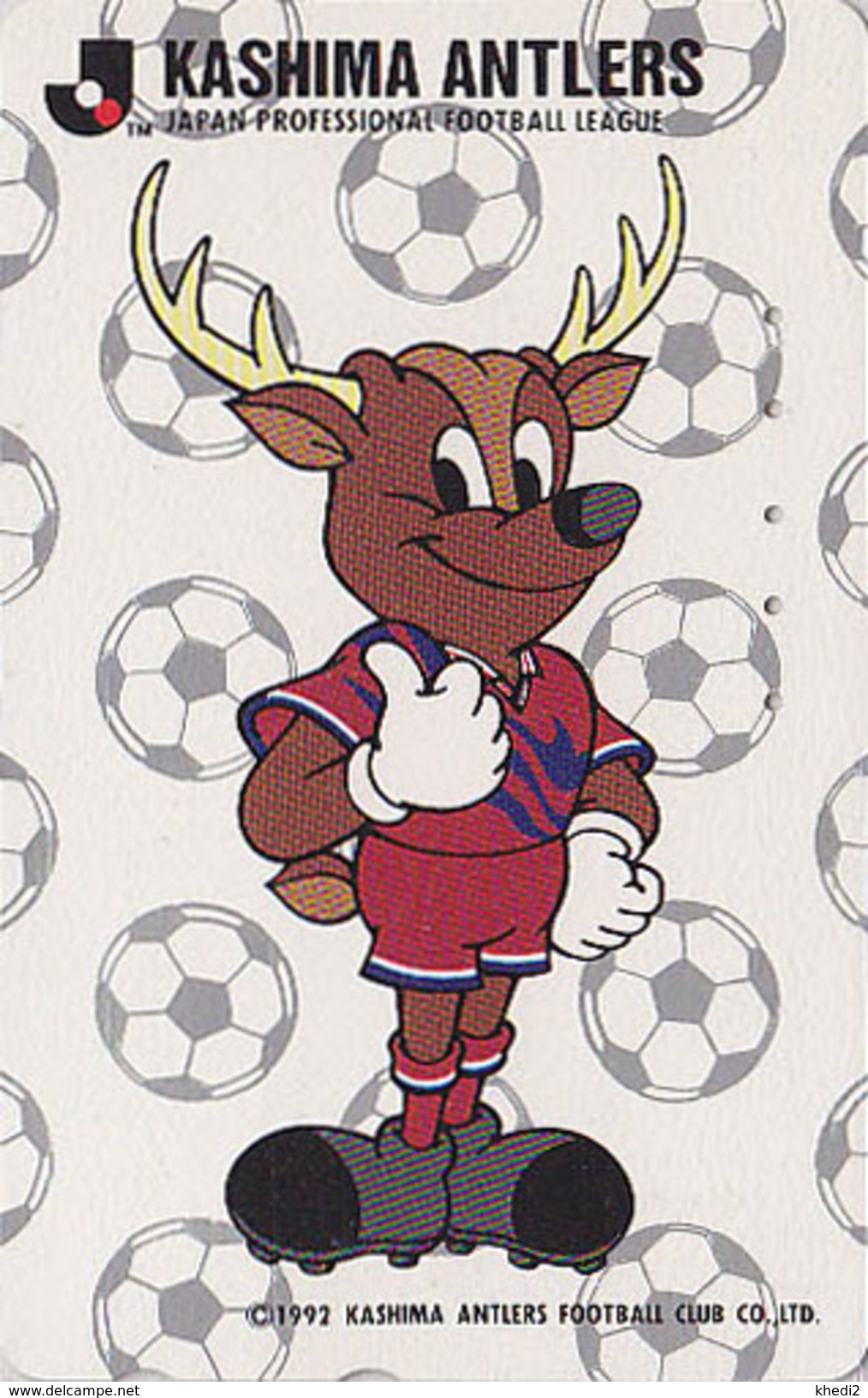 Télécarte Japon / 110-011 - JAPAN FOOTBALL LEAGUE * SONY MOVIC * / ANTLERS - Comics Sport Phonecard TK - 1017 - Sport