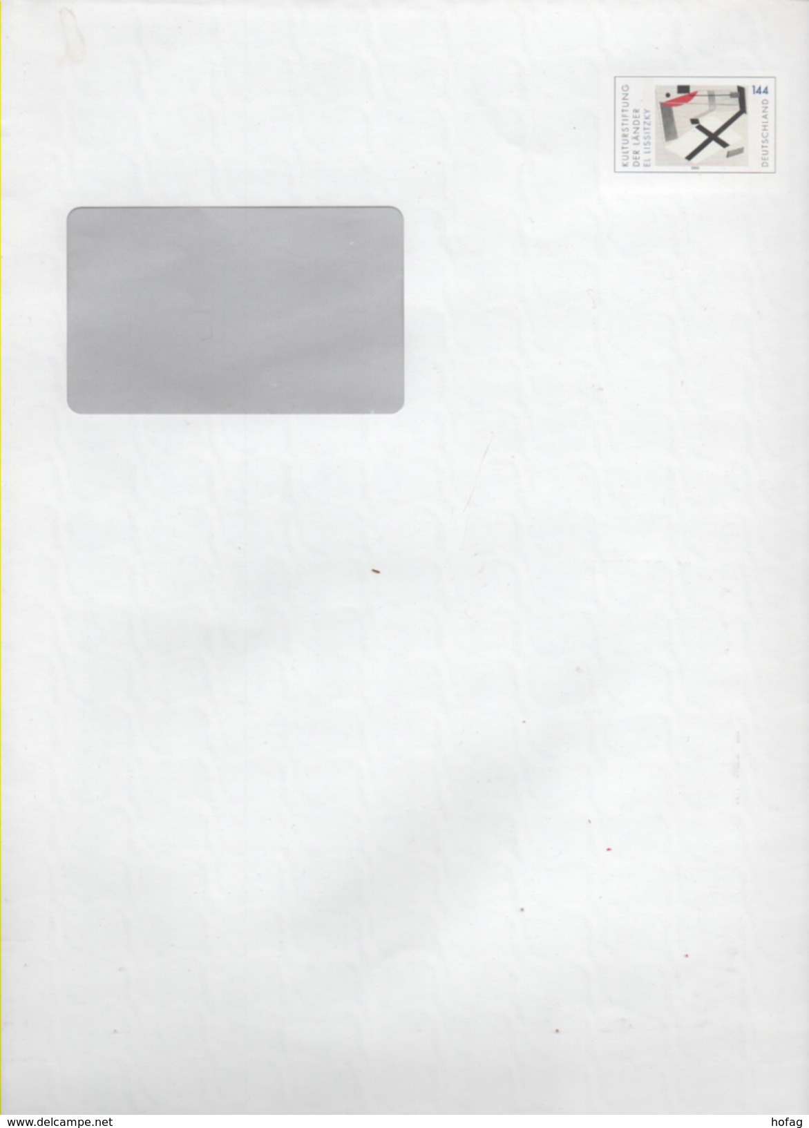 USo 51 Plusbrief C4 Mit Fenster Hochformat "El Lissitzki" 2003; Postfrische Ganzsache; Postal Stationery Unused - Briefomslagen - Ongebruikt