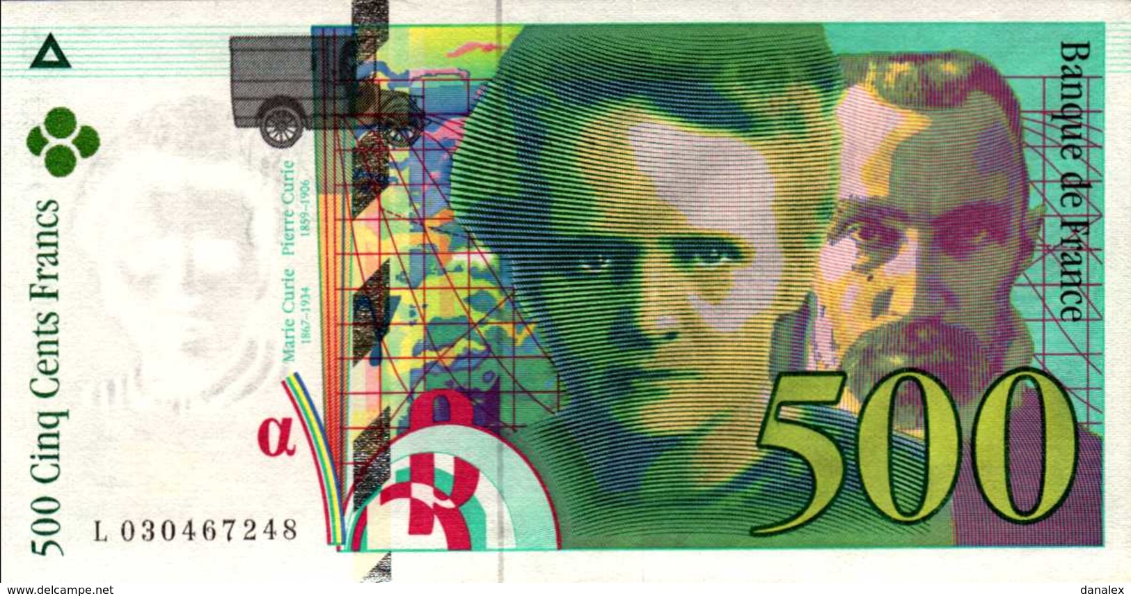 FRANCE 500 FRANCS PIERRE MARIE CURIE De 1997  Pick 160a  F76/1  UNC/NEUF - 500 F 1994-2000 ''Pierre Et Marie Curie''