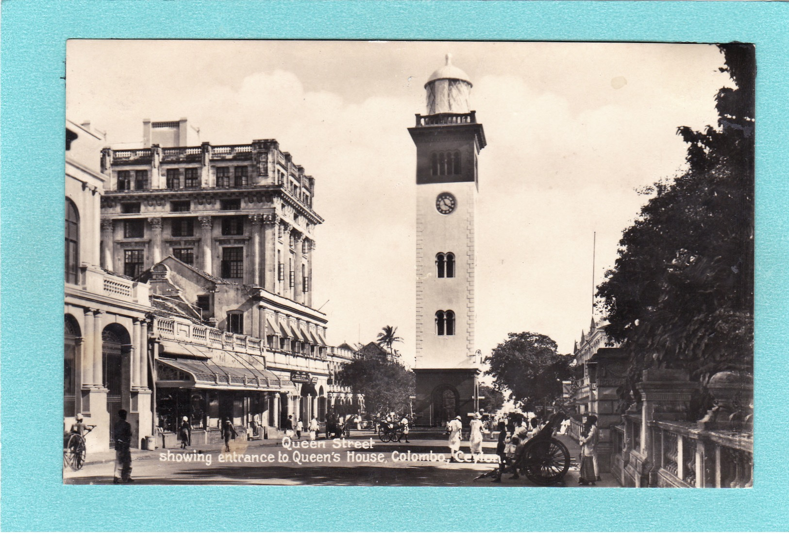 Old/Antique,?Postcard Of Queen Street,Colombo, Sri Lanka.Q54. - Sri Lanka (Ceylon)