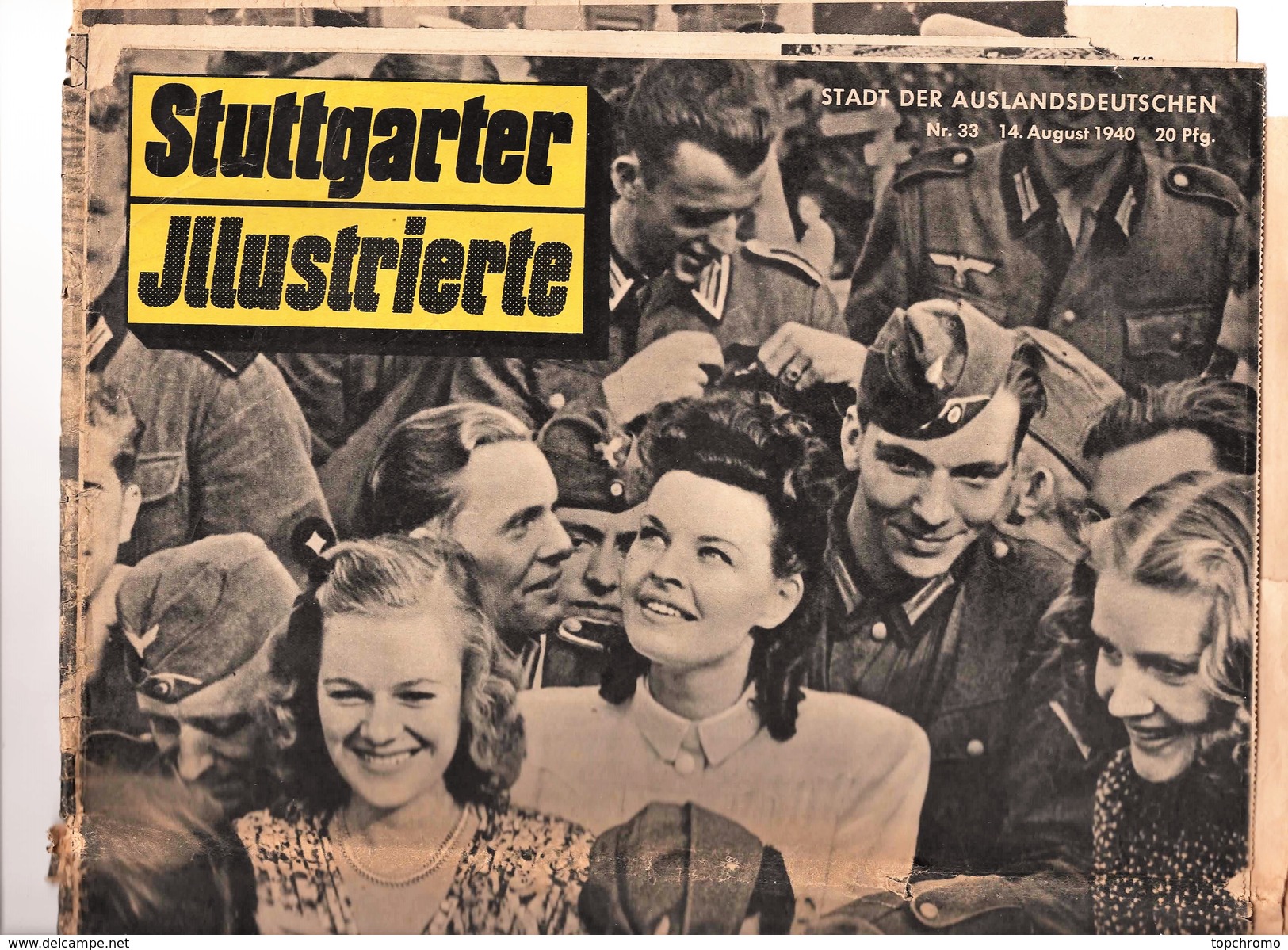 Journal Propagande Allemande Stuttgarter Jllustrierte 1940 Guerre Allemagne Nazie - Autres & Non Classés