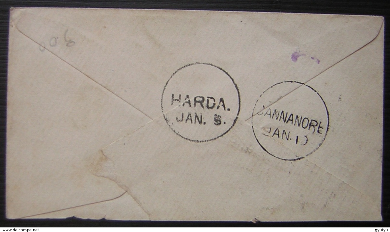 Inde Britannique, Lettre Pour Cannanore Malabar Coast Entier Postal, Date à Définir - 1882-1901 Empire