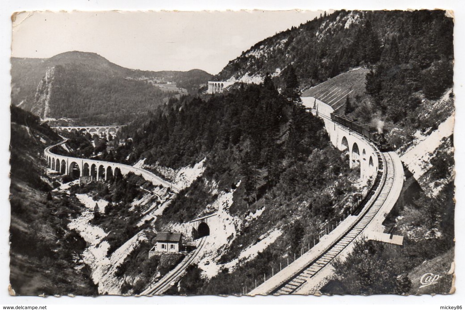 MOREZ--1957--Les Quatre Viaducs (train) ,cpsm 14 X 9 N° 25  éd A.Berthet - Morez