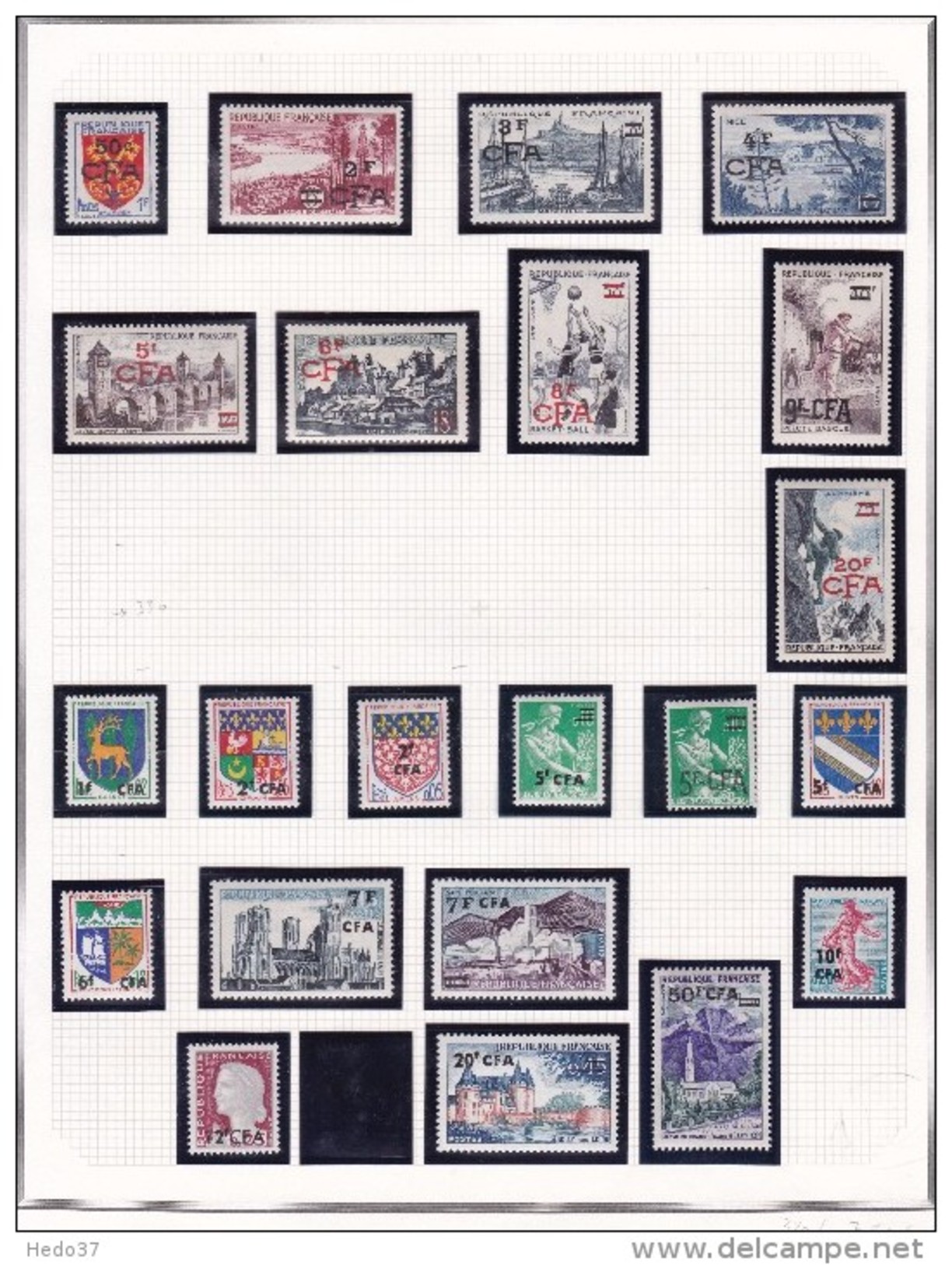 Réunion Collection Petit Prix - **/*/obl - 7 Scans - Unused Stamps