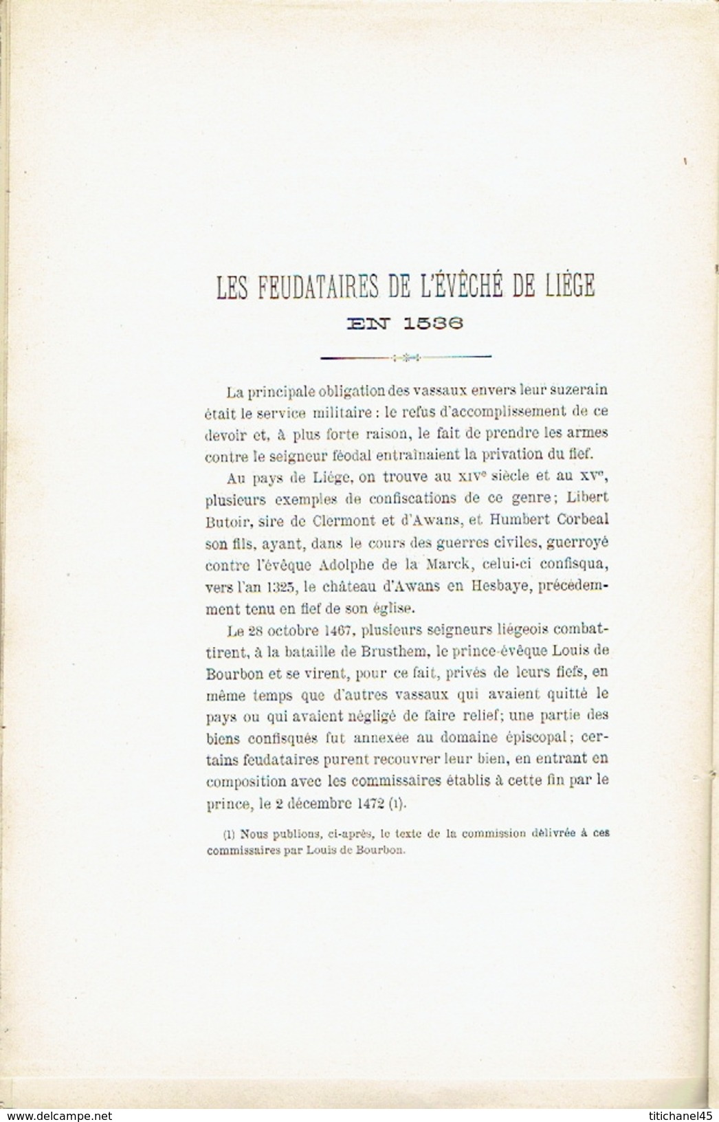 Bulletin De La Société Des Bibliophiles Liegeois 5 Fascicules 1892-1895 Le Martyre De Saint Lambert & Les Sceaux... - Histoire