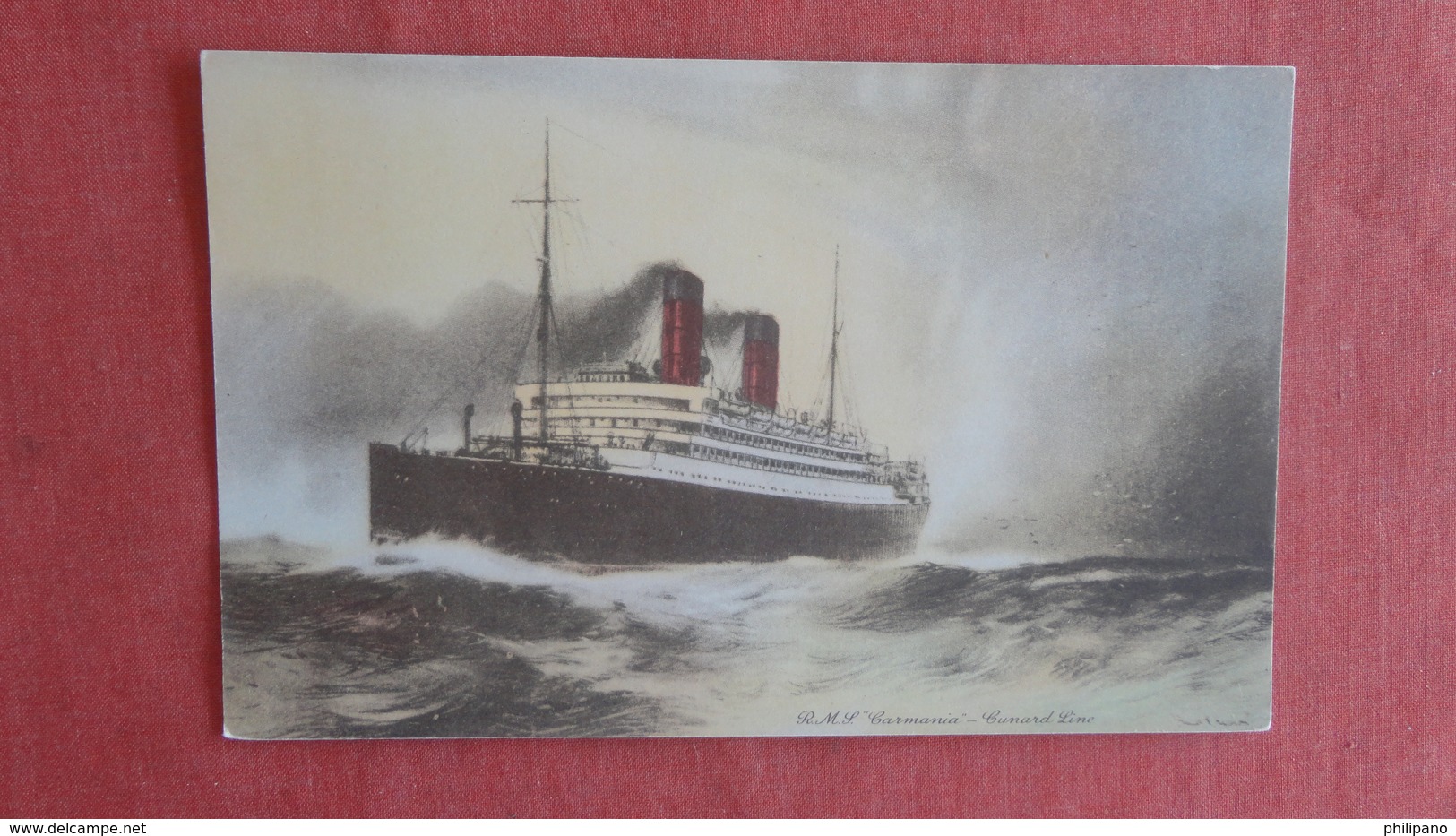 Cunard Line  R.M.L. Carmania    Ref 2483 - Dampfer