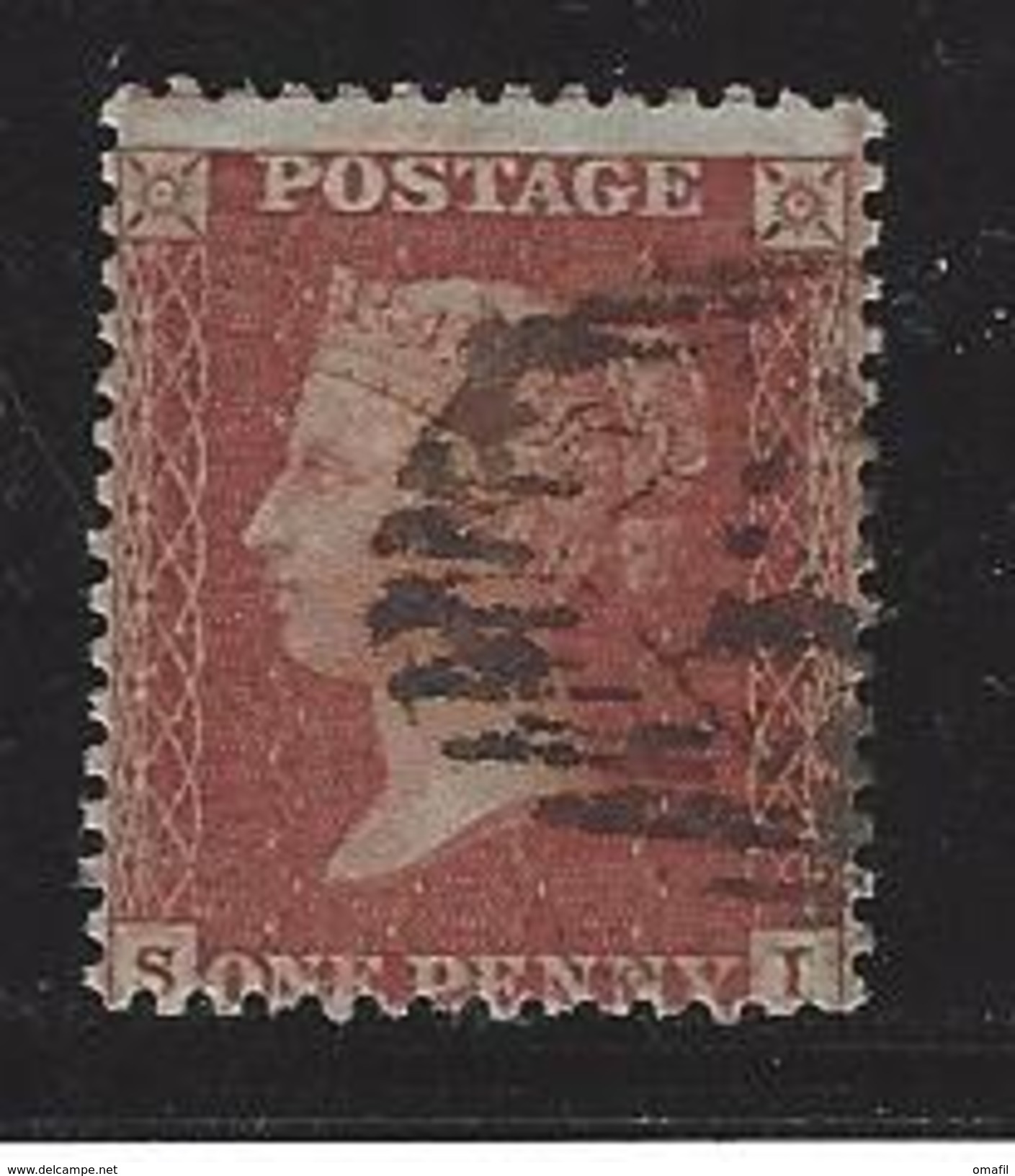 Groot-Brittanië SG 24 One Penny Red-brown - Small Crown -dent 14 Die II Met Letters S-I - Used Stamps