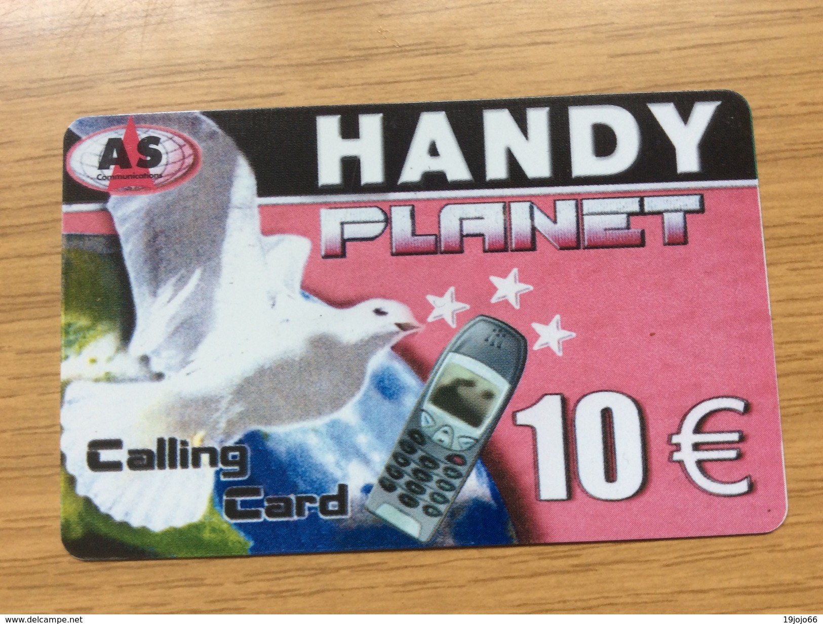 Handy Planet 10 &euro; - Dove - / Taube  Little Printed  -   Used Condition - GSM, Cartes Prepayées & Recharges