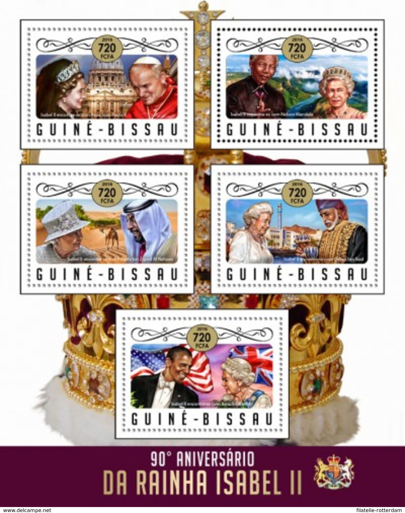 Guinee-Bissau - Postfris / MNH - Sheet Queen Elizabeth 2016 - Guinée-Bissau