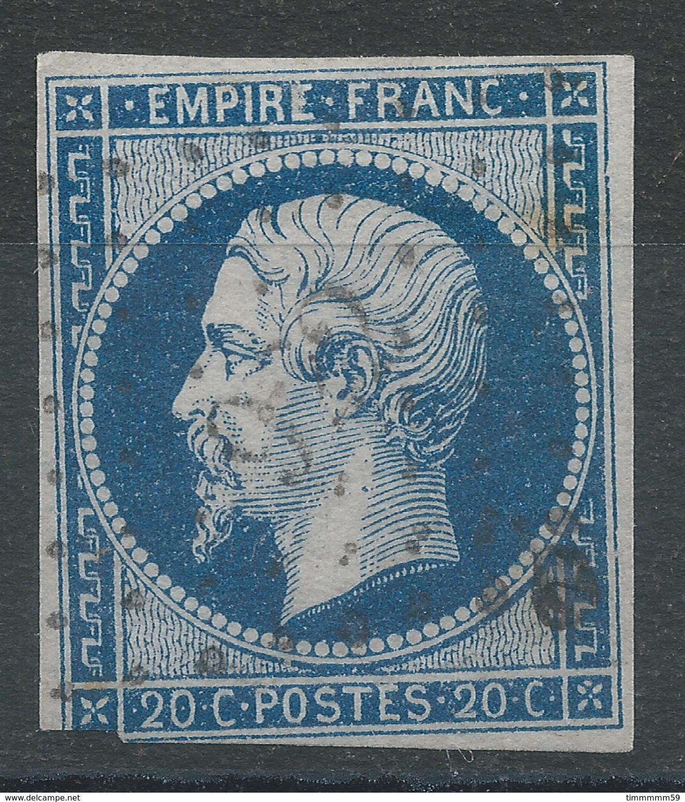 Lot N°34559  Variété/n°14A, Oblit PC 922 COMMENTRY (3), Ind 3, E De POSTES, Filet EST - 1853-1860 Napoléon III.
