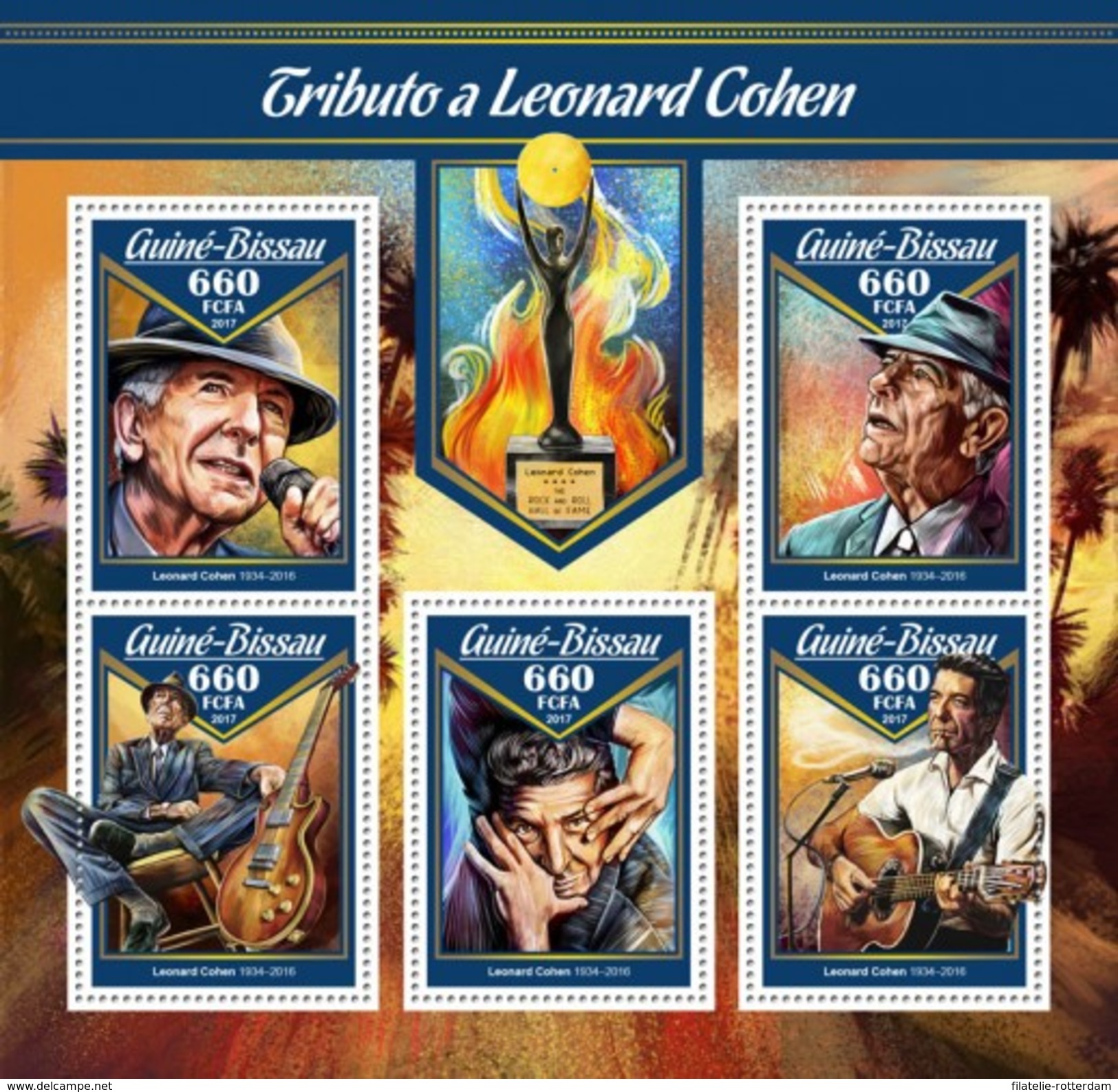 Guinee-Bissau - Postfris / MNH - Sheet Leonard Cohen 2016 - Guinea-Bissau