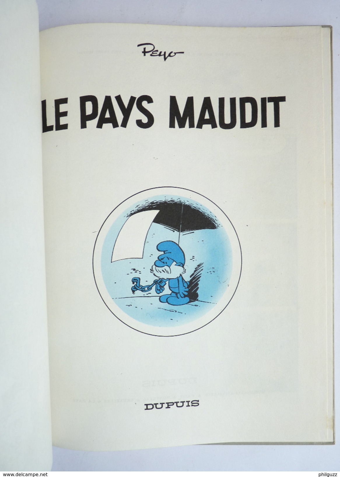 BANDE DESSINEE JOHAN & PIRLOUIT - DOS ROND 01/1966 - BE+ - PEYO - LE PAYS MAUDIT - T 12 - Johan Et Pirlouit