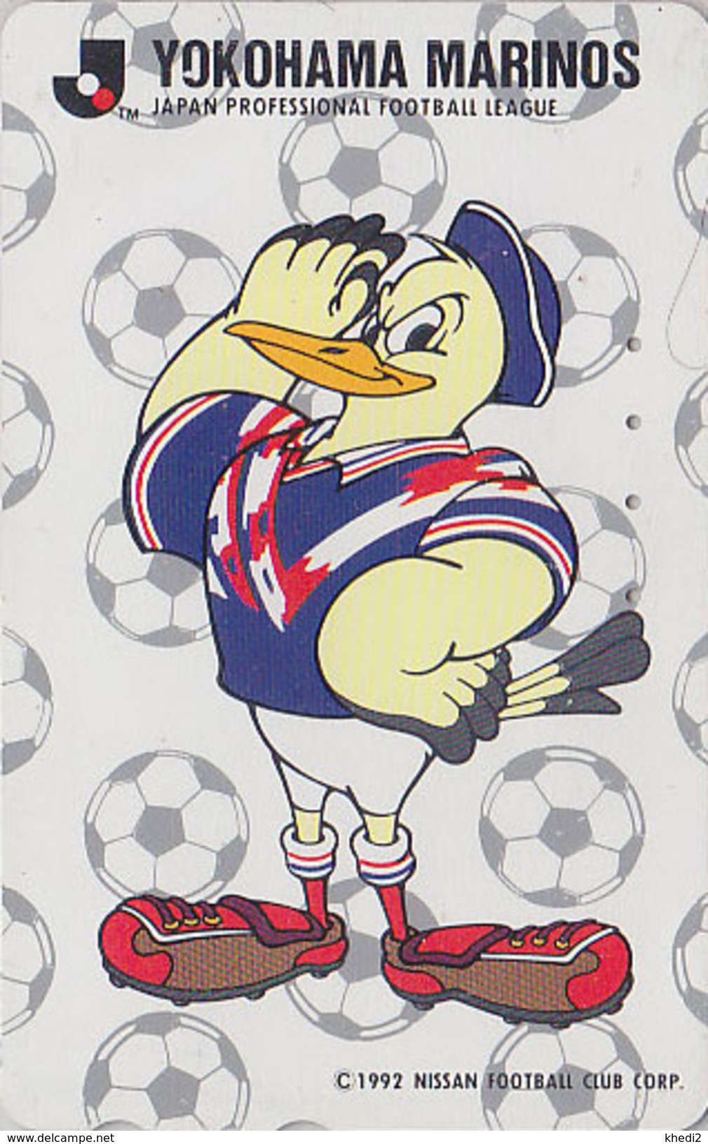 Télécarte Japon / 110-011 - JAPAN FOOTBALL LEAGUE * SONY MOVIC * / YOKOHAMA MARINOS - Comics Sport Phonecard TK - 1027 - Sport