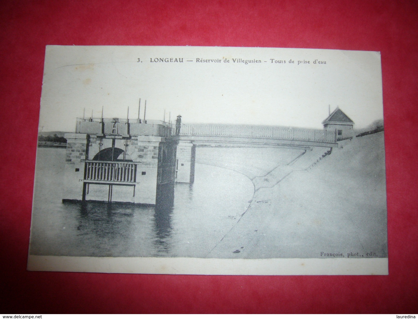 CP HAUTE MARNE - LONGEAU N°3 RESERVOIR DE VILLEGUSIEN - TOURS DE PREISE D'EAU  - ECRITE EN 1916 - Le Vallinot Longeau Percey