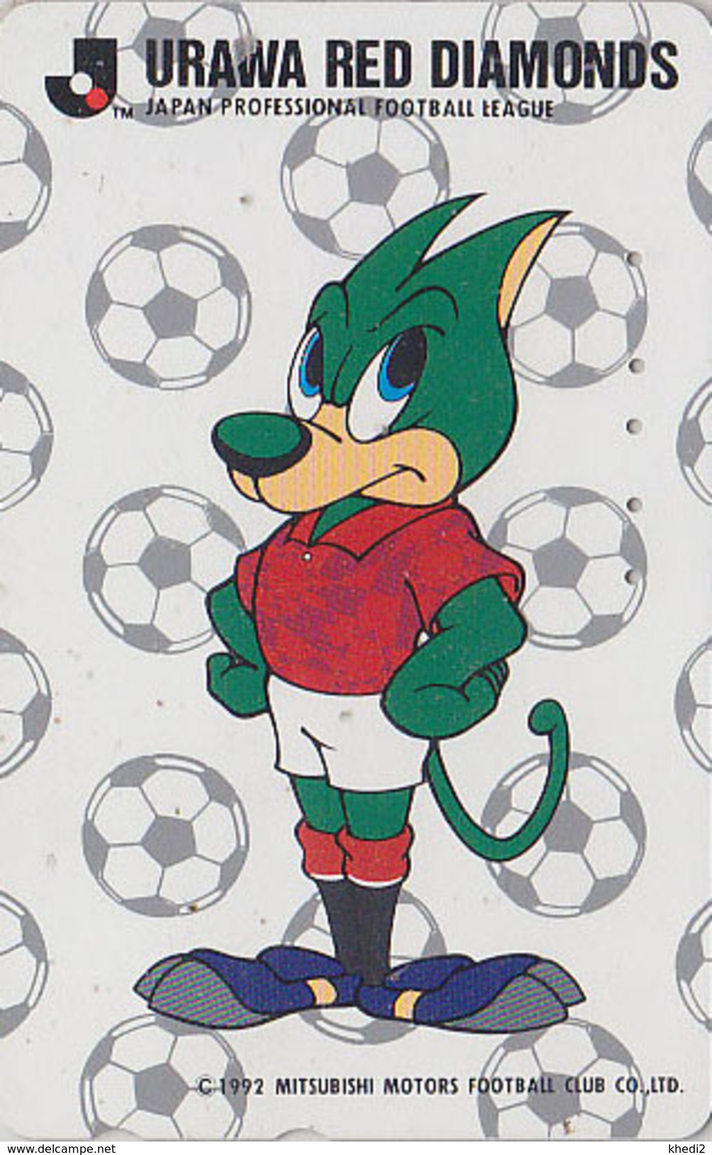Télécarte Japon / 110-011 - JAPAN FOOTBALL LEAGUE * SONY MOVIC * / RED DIAMONDS - Comics Sport Phonecard  - 1032 - Sport