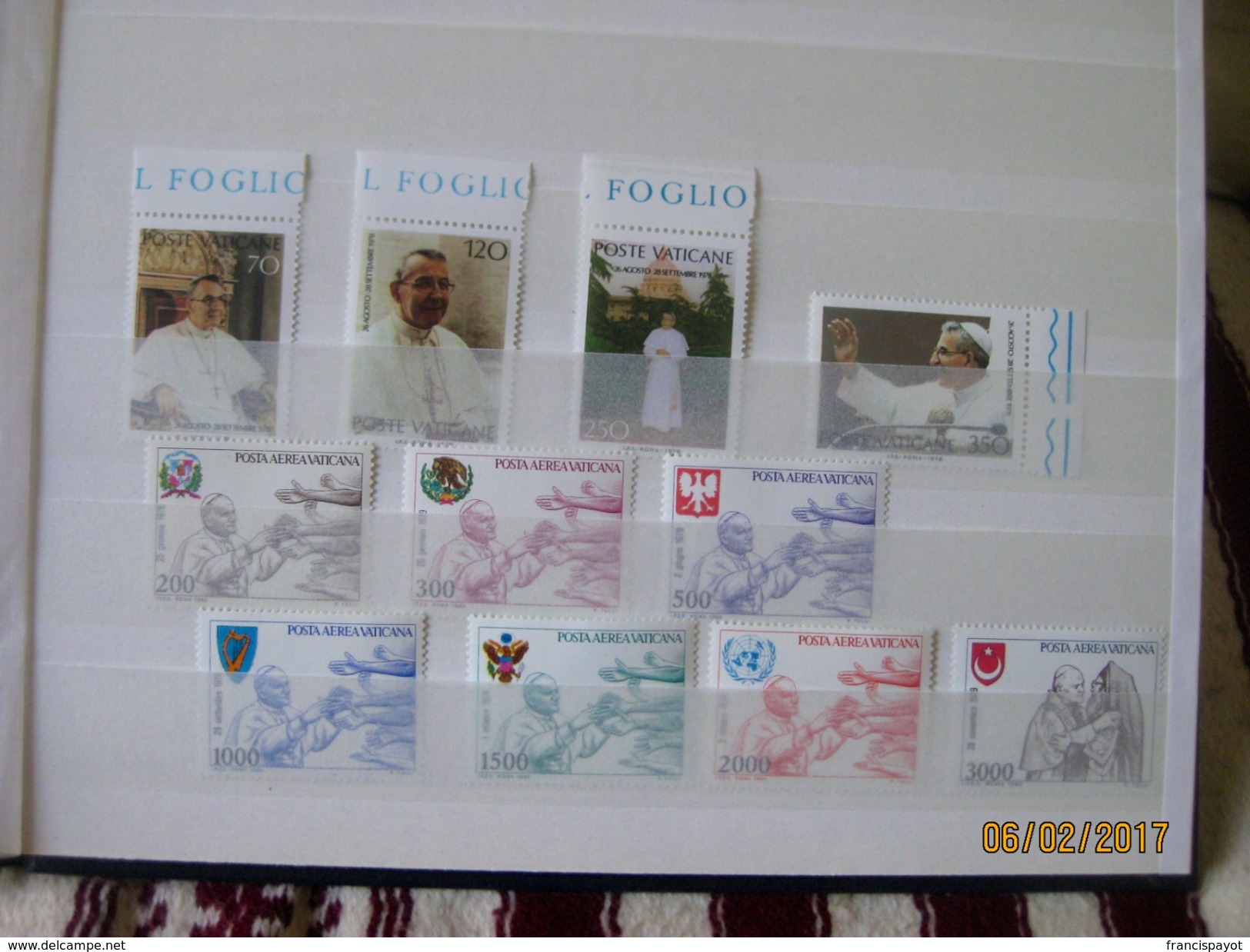 Vatican: 119 stamps + 4 envelops