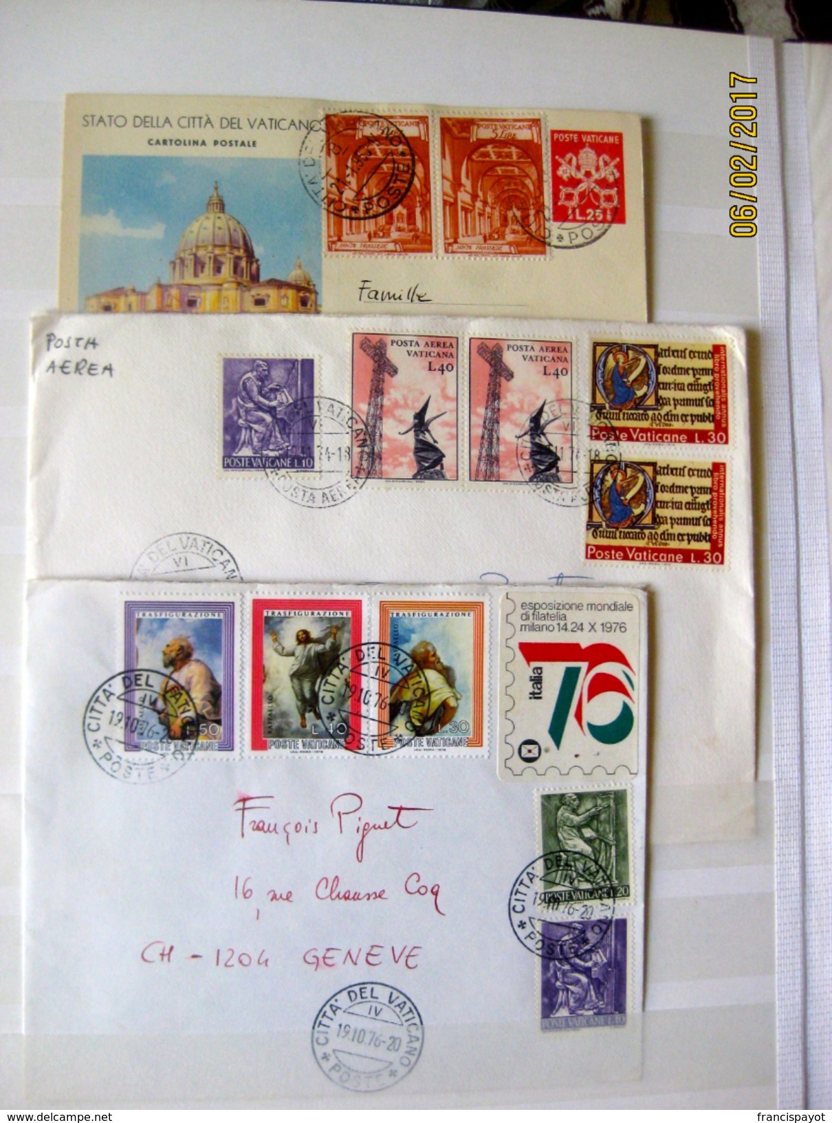 Vatican: 119 stamps + 4 envelops