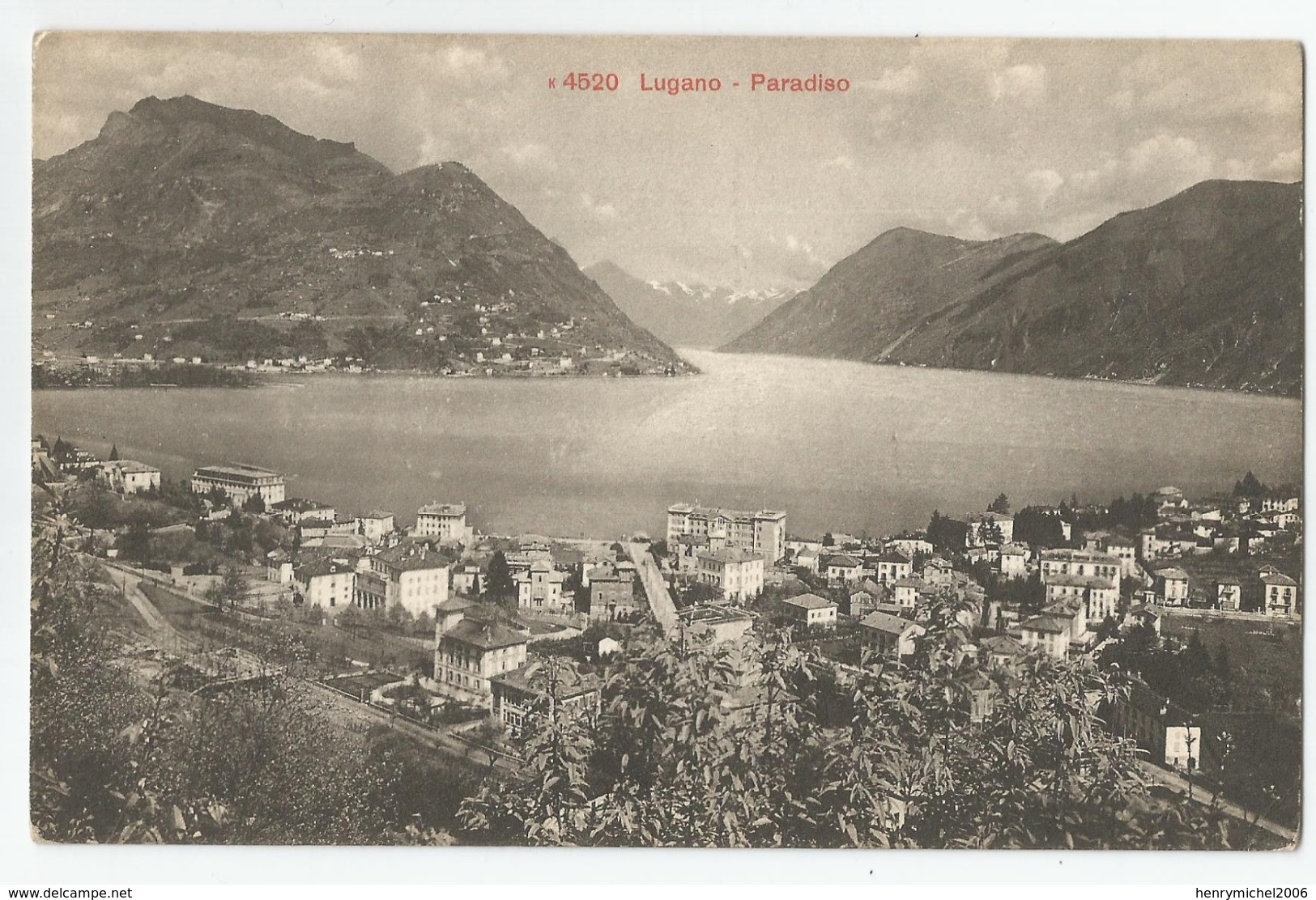 Suisse - Tessin - Ticino - Lugano  Paradiso 4520 - Lugano